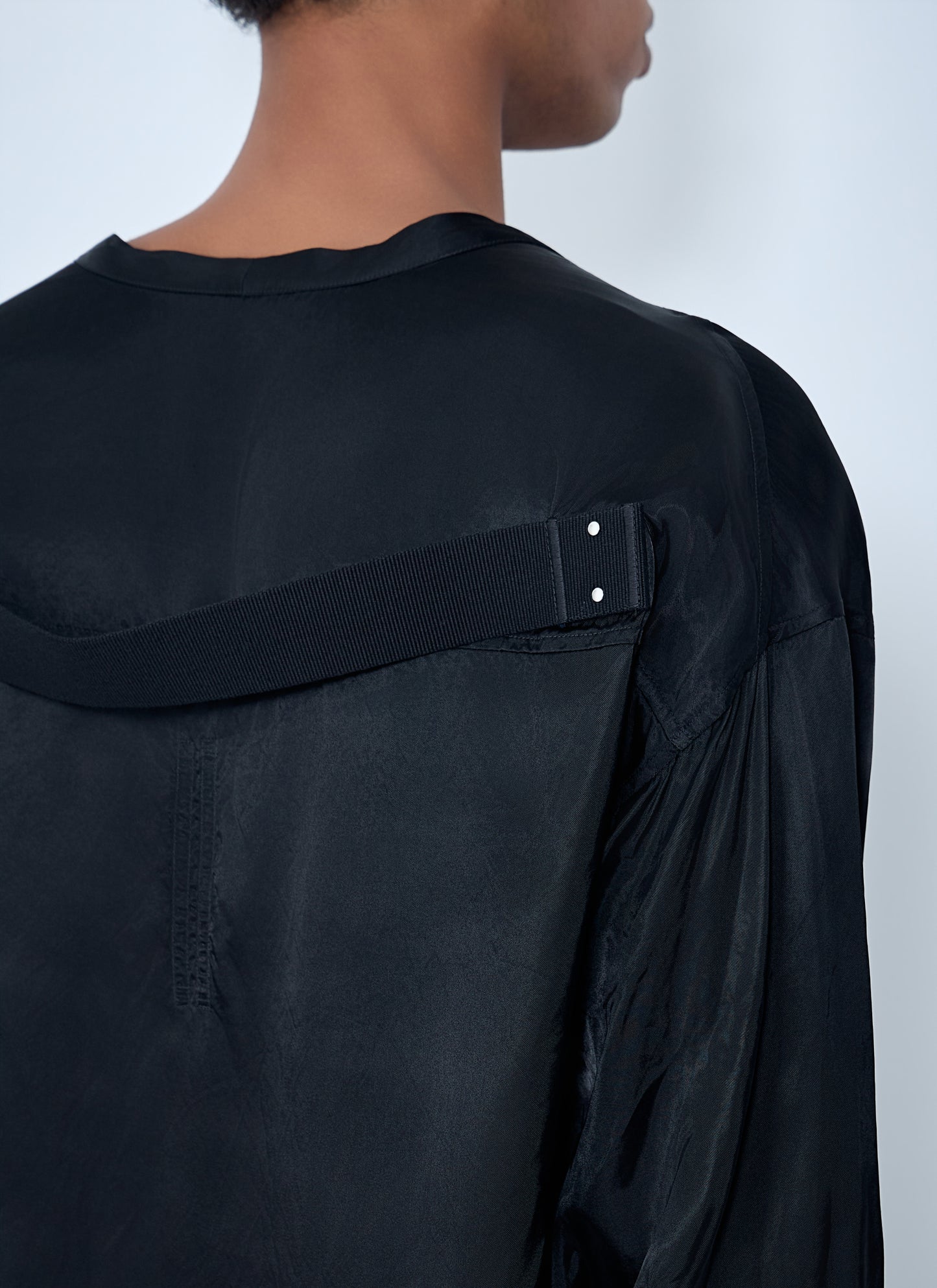 Rick Owens Men Oversized V-Neck Shirt RICK OWENS