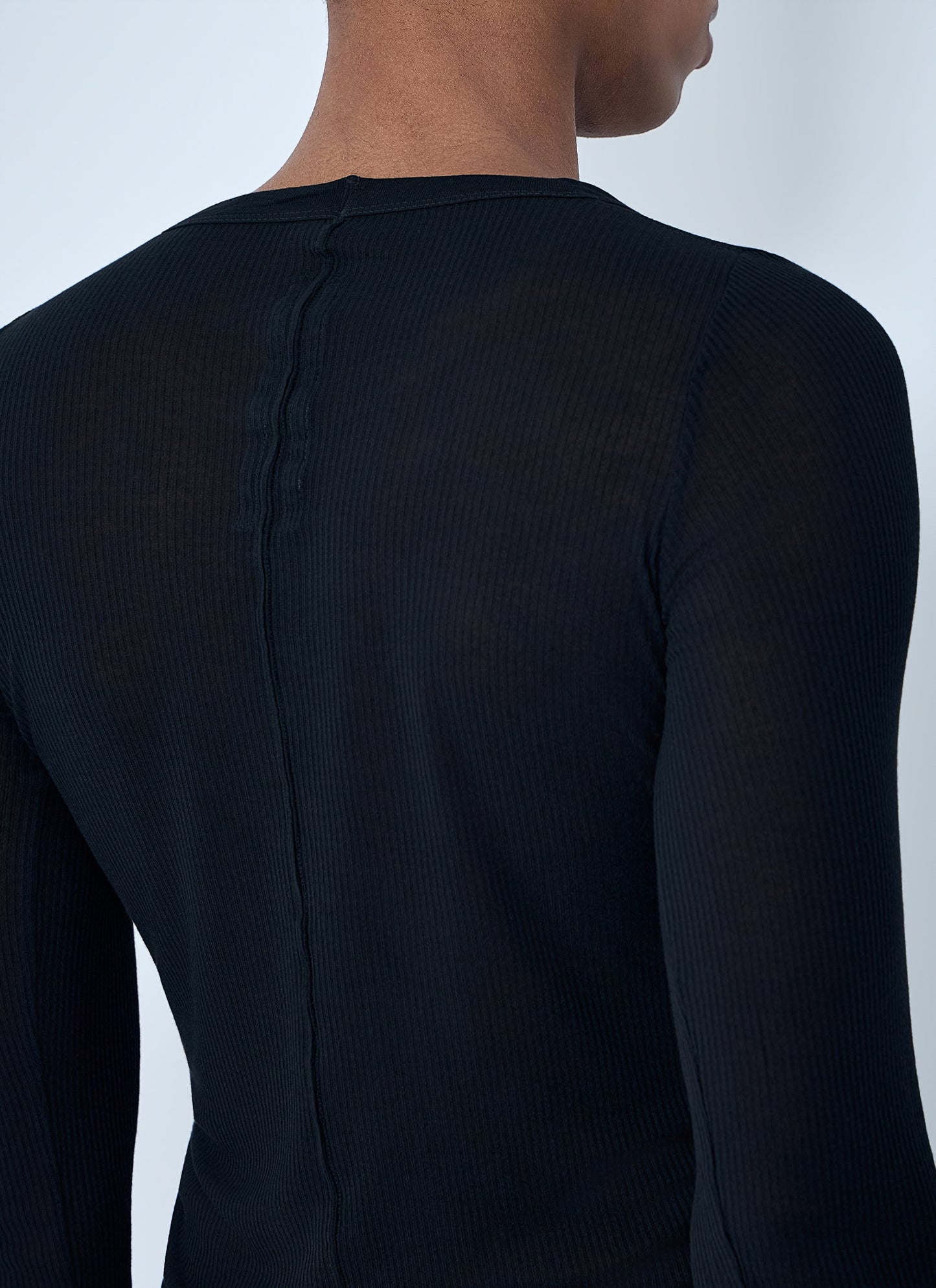 Rick Owens Men Ribbed Long Sleeve Top RICK OWENS