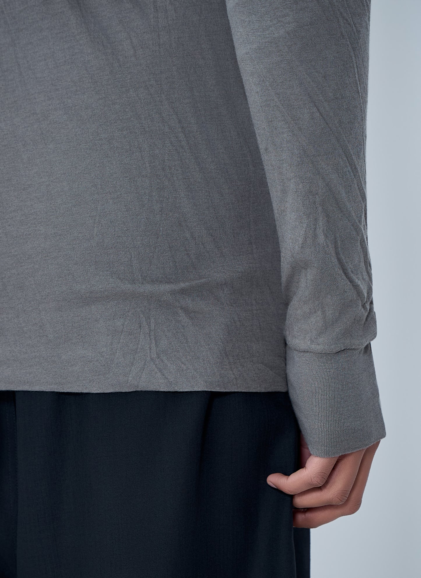 Rick Owens Men Crewneck Long Sleeve T-Shirt RICK OWENS