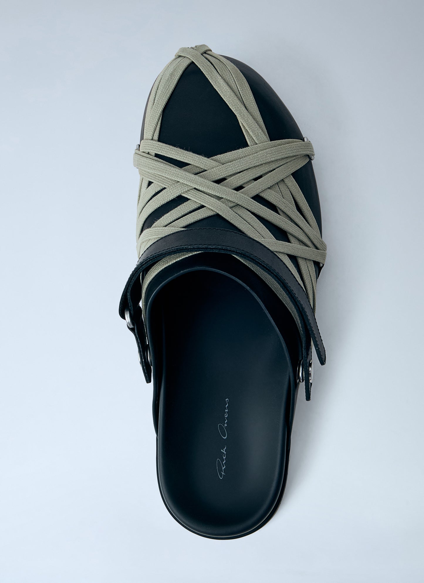Rick Owens Men Megalace Mule Granola Flats RICK OWENS
