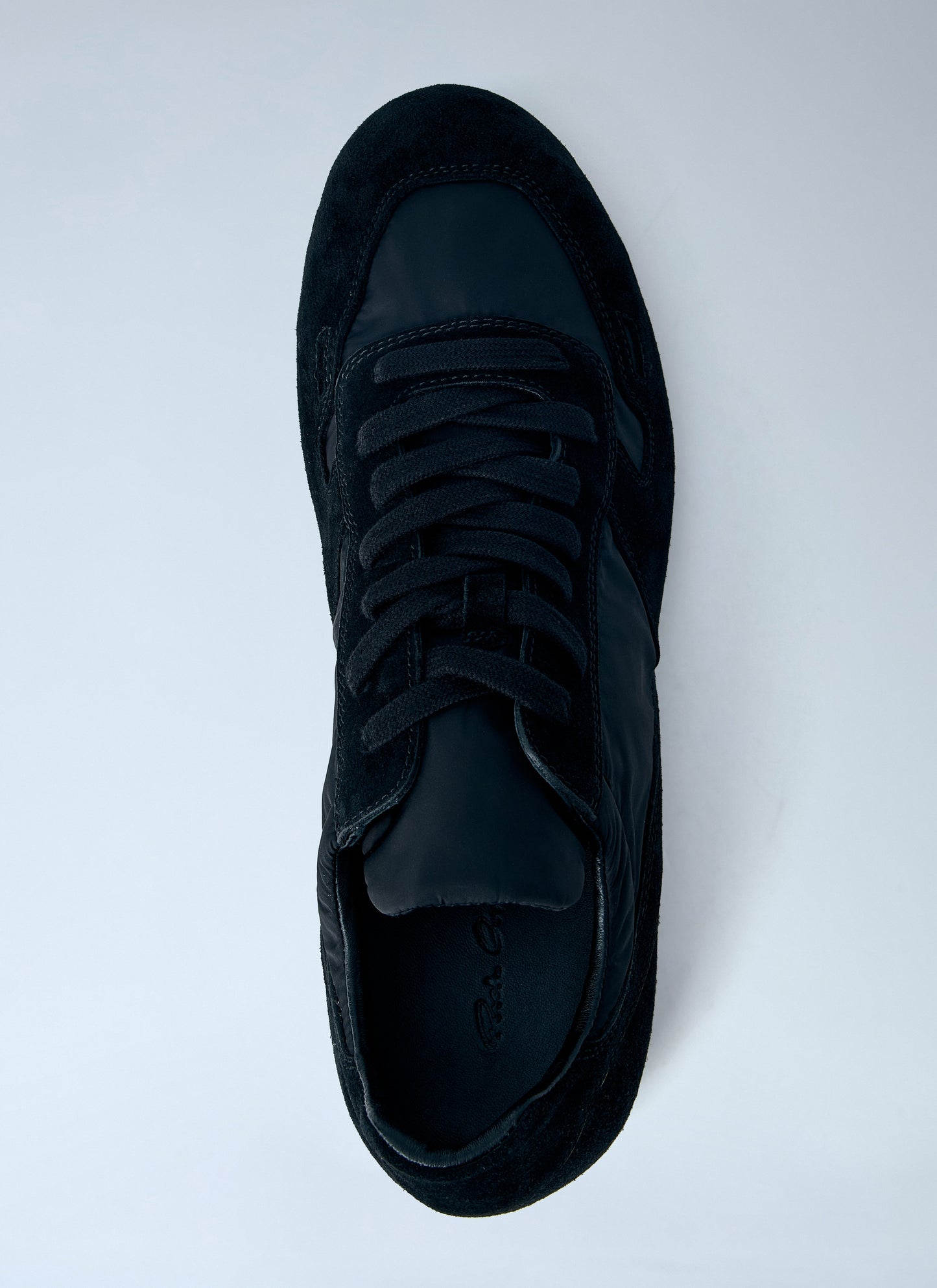 Rick Owens Men Minimal Suede-Trimmed Sneakers RICK OWENS