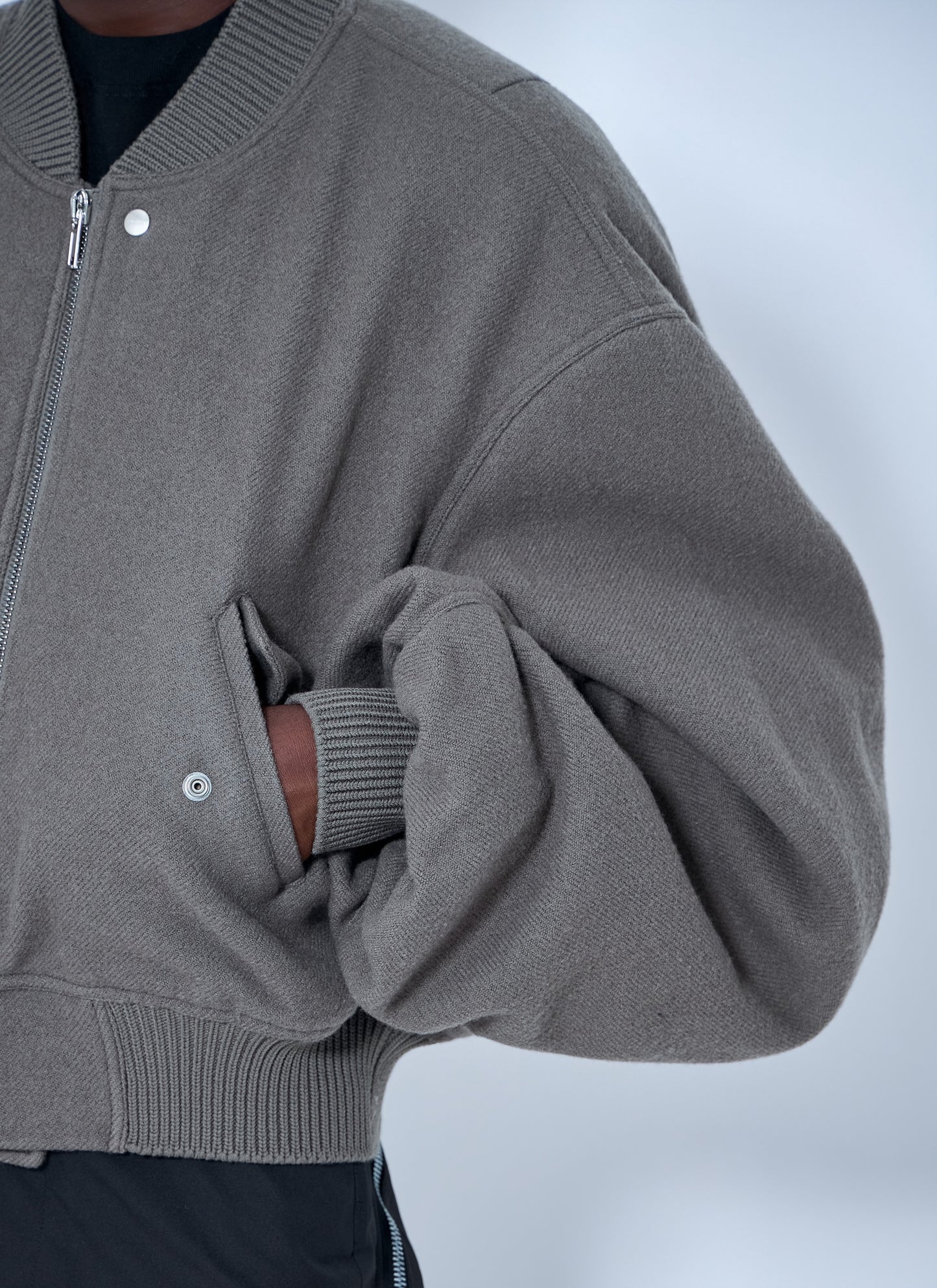 Rick Owens Men Zip-Up Bomber Jacket RICK OWENS