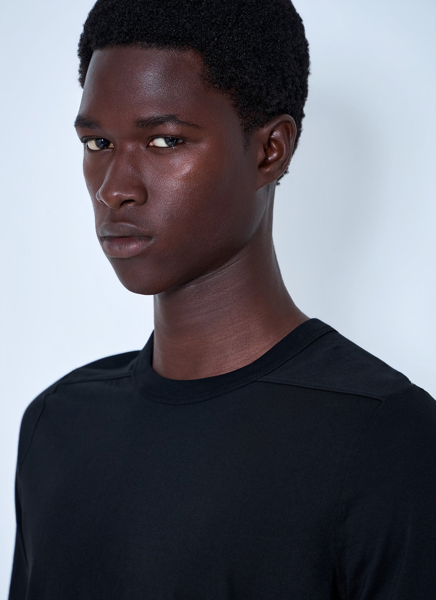 Rick Owens Men Crewneck Cotton T-Shirt RICK OWENS