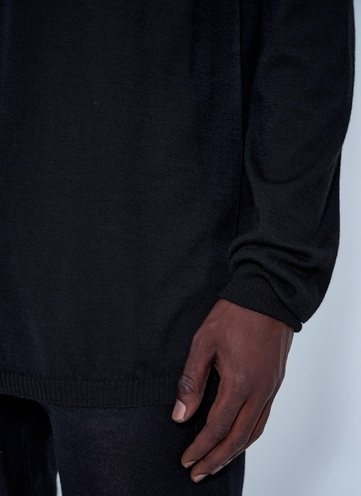 Rick Owens Men Oversized Turtleneck Sweater RICK OWENS