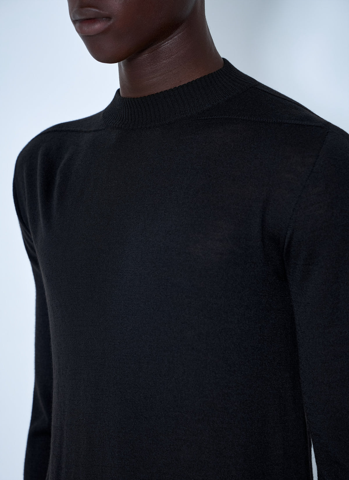 Rick Owens Men Fine Knit Crewneck Sweater