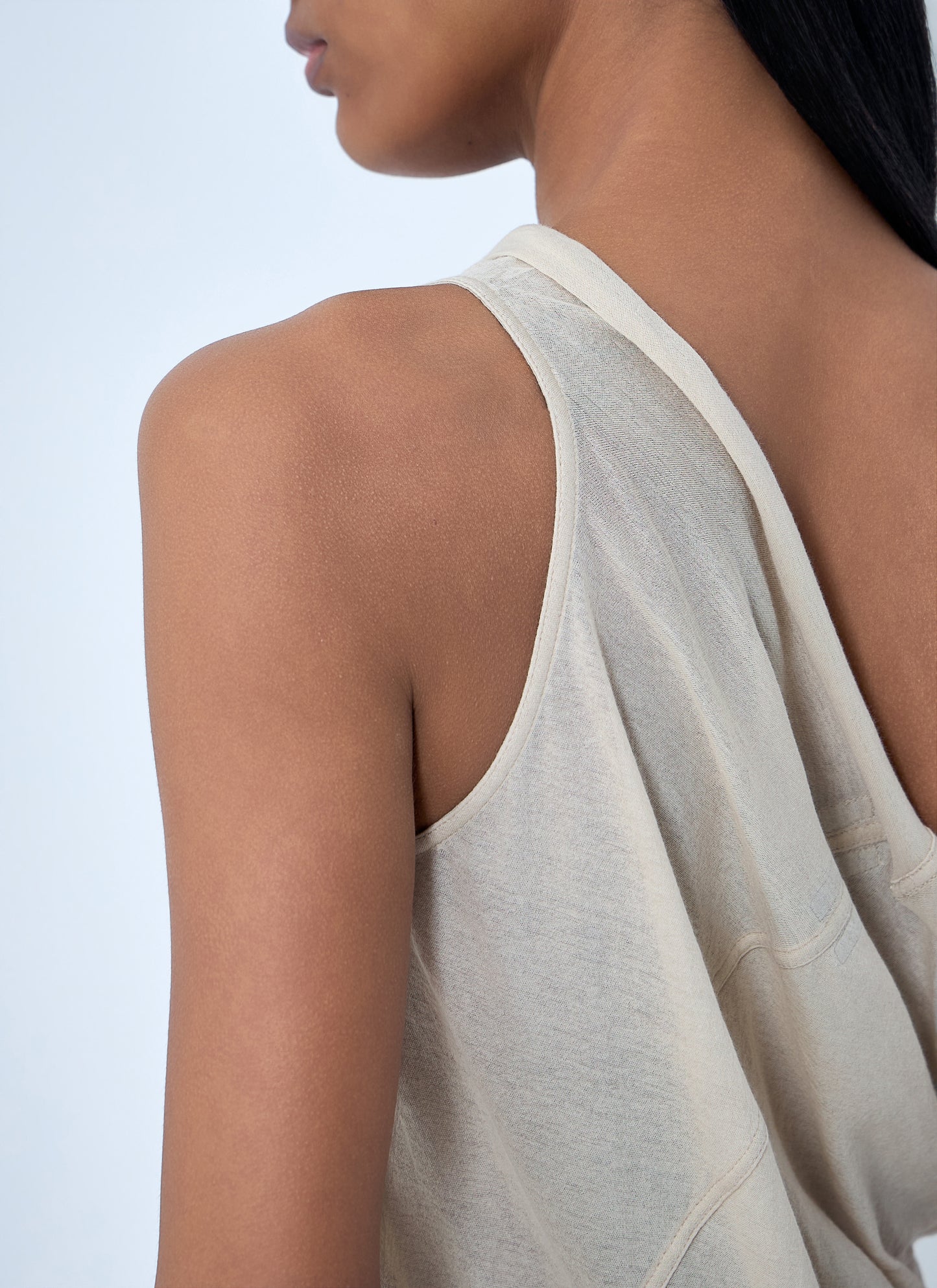 Rick Owens Women Asymmetric Draped T-Shirt RICK OWENS