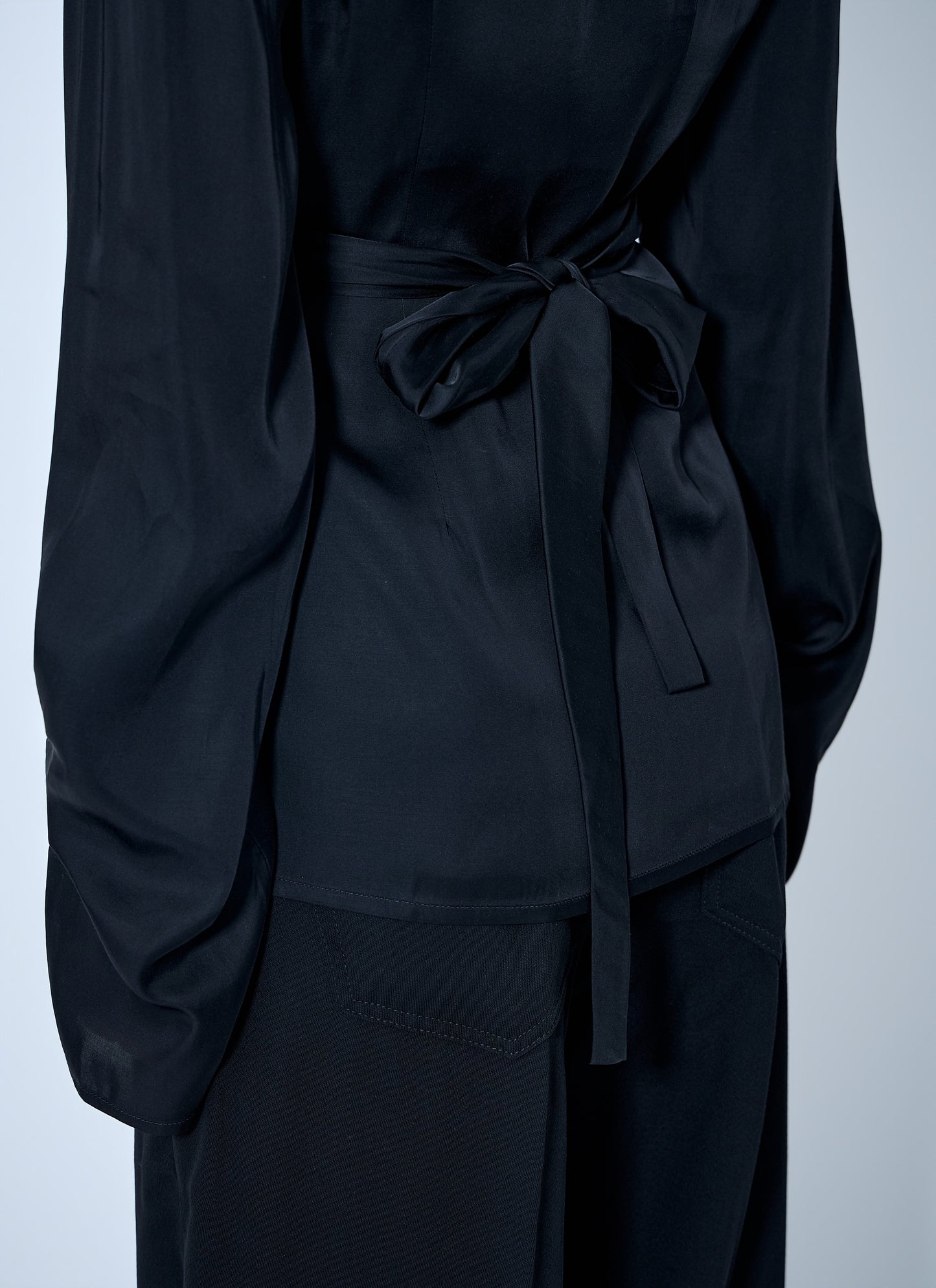 Rick Owens Women Laura Satin Wrap Top RICK OWENS