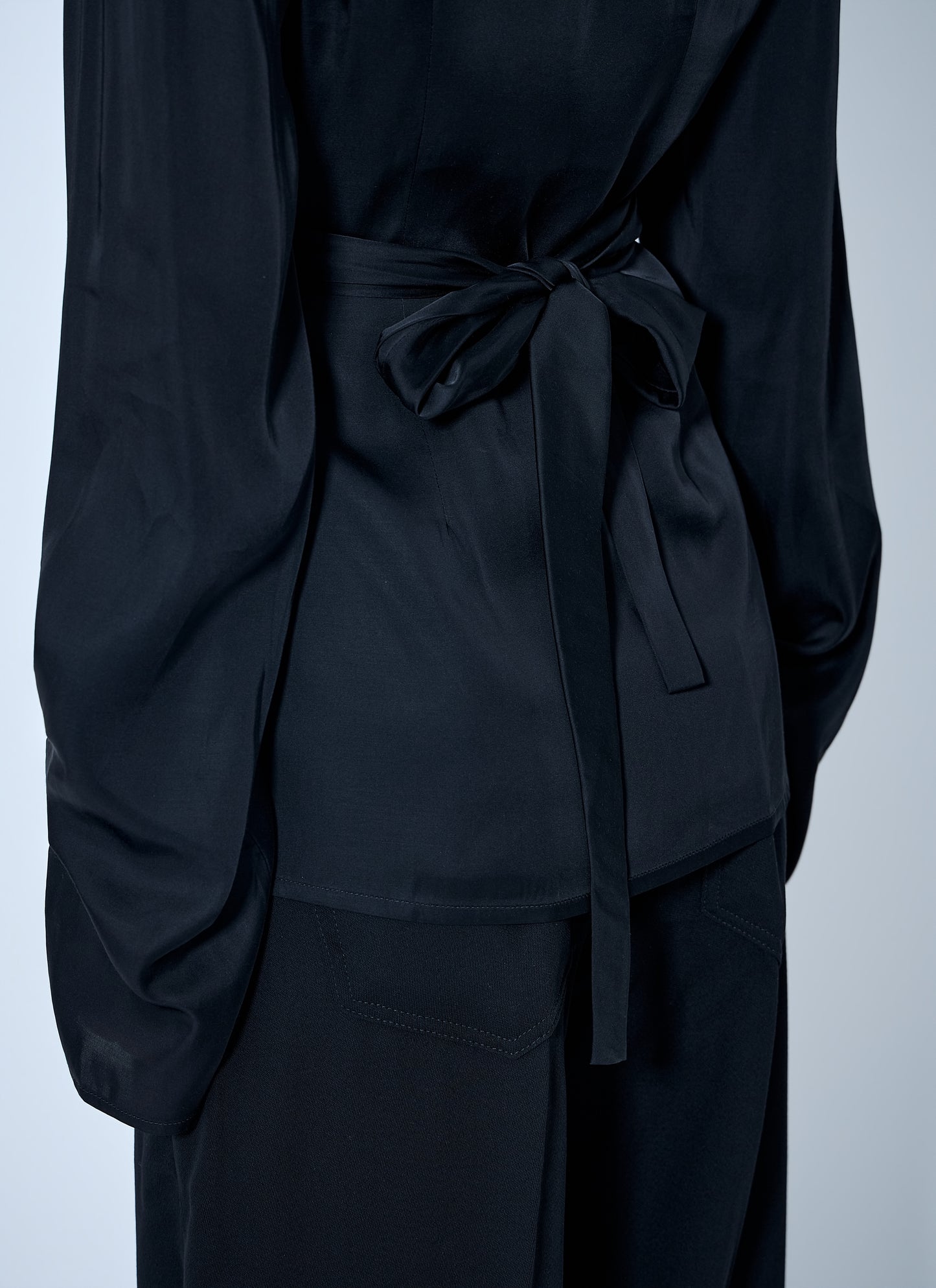 Rick Owens Women Laura Satin Wrap Top RICK OWENS
