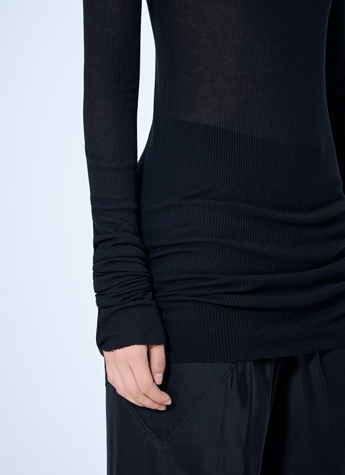Rick Owens Women Long Sleeve Sheer Knit Top RICK OWENS
