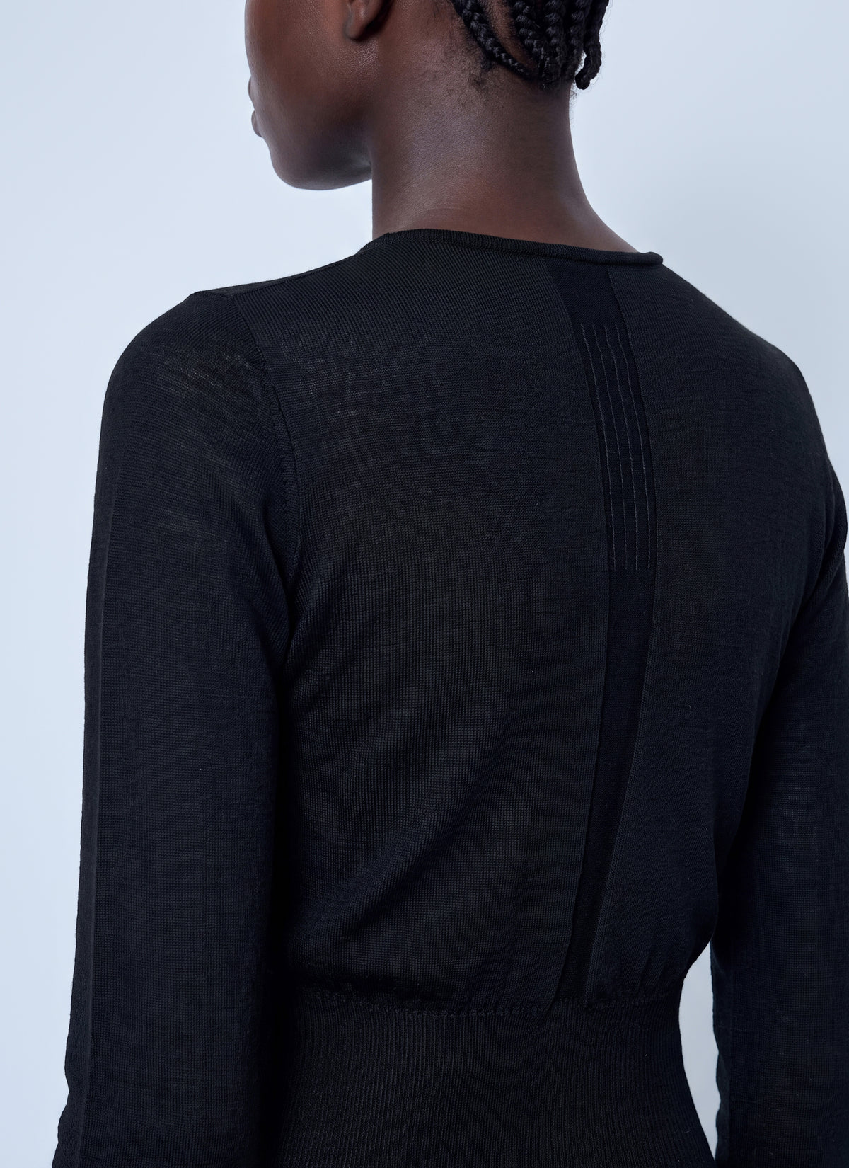 Rick Owens Women Slashed Cropped Pull Top RICK OWENS