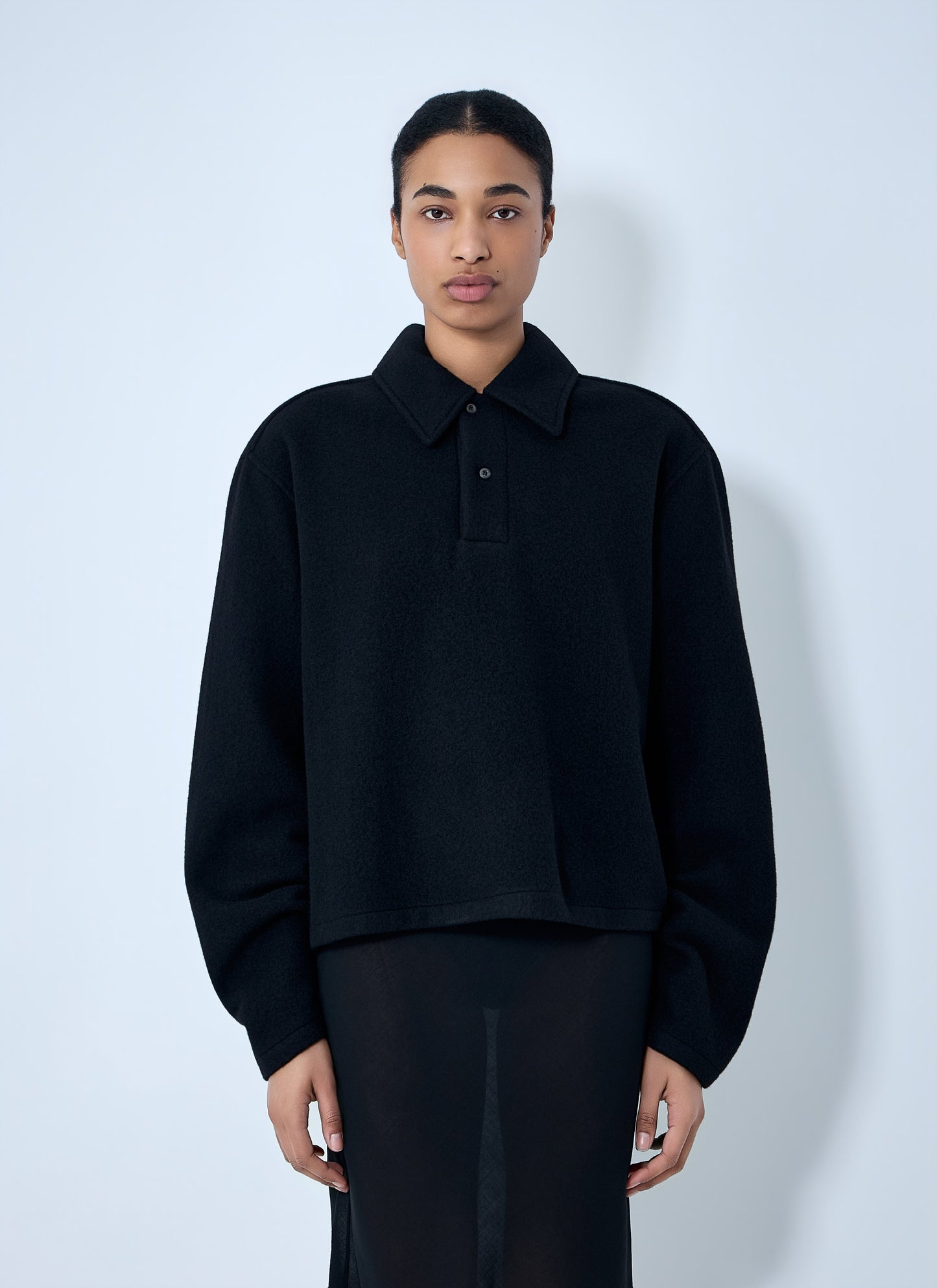 Rier Men Wool Blend Polo Sweater RIER