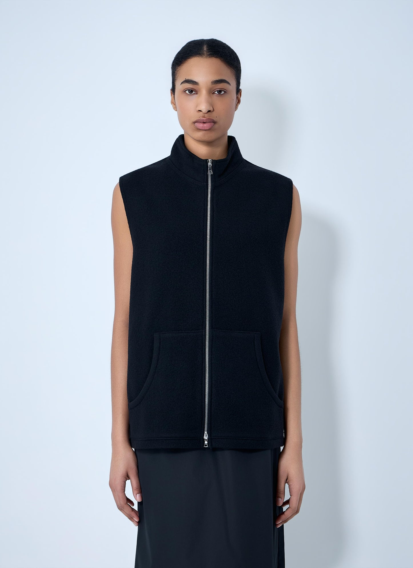 Rier Men High-Neck Zip Vest RIER