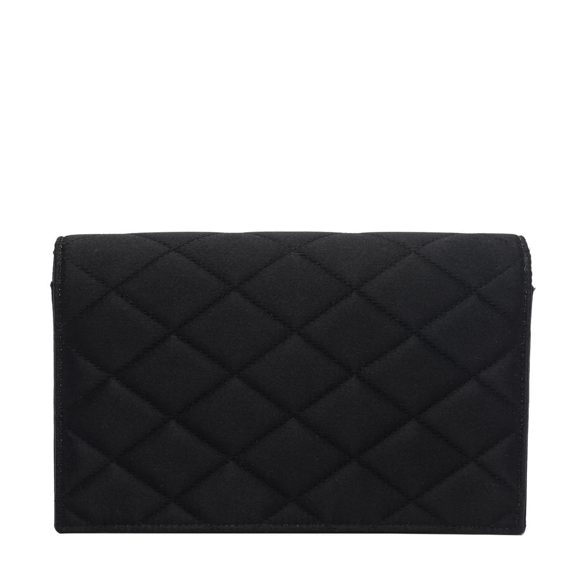 Saint Laurent Women Satin Paris Wallet With Chain SAINT LAURENT