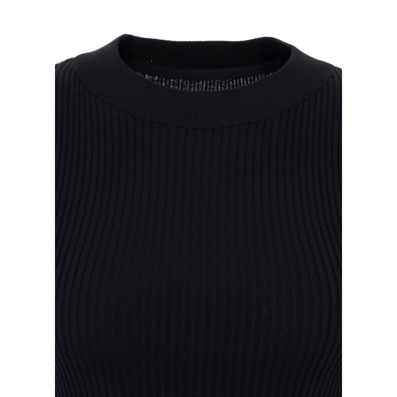Sacai Women Satin X Cotton Knit Pullover SACAI