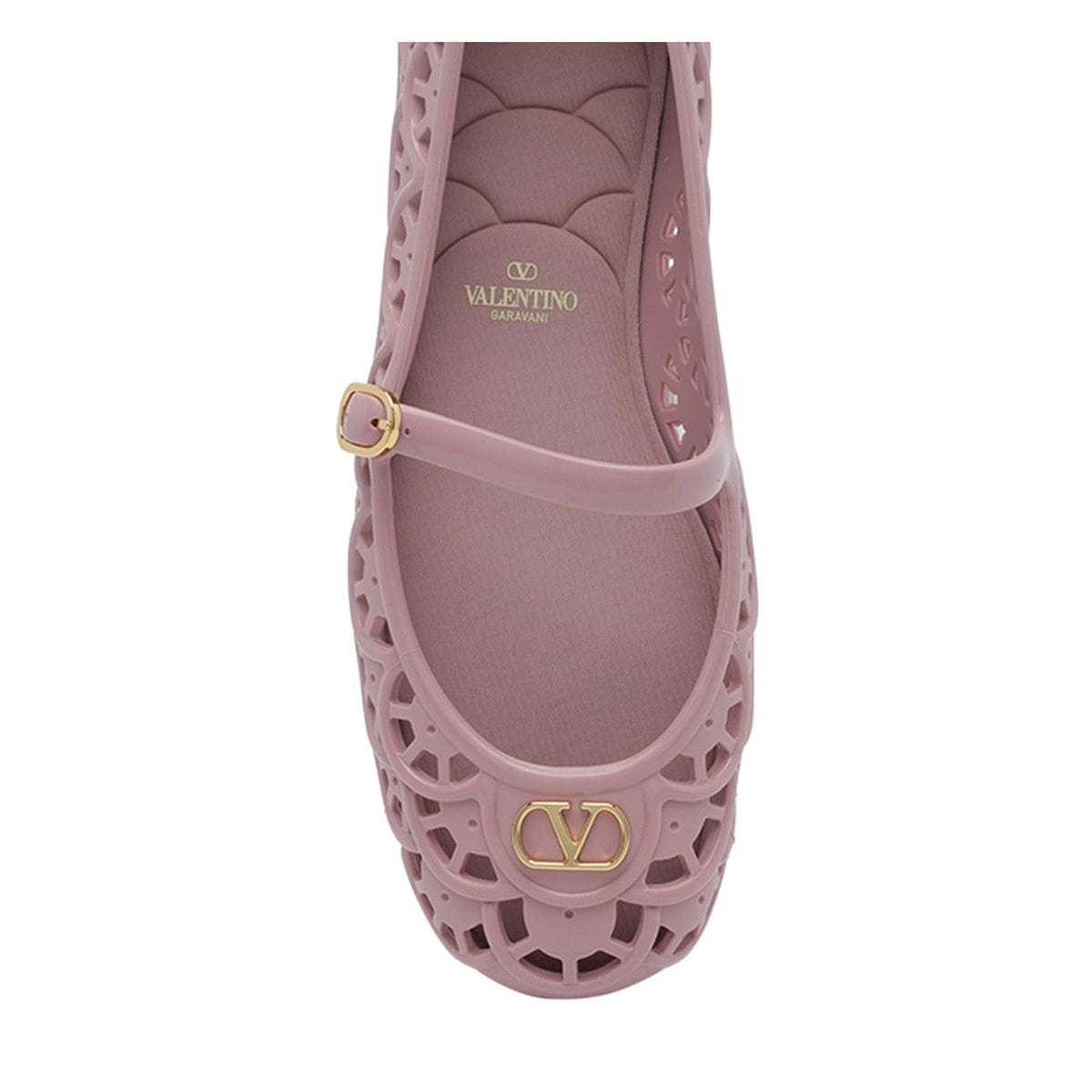 Valentino Garavani Women Scallops Motif Ondette Flats VALENTINO GARAVANI