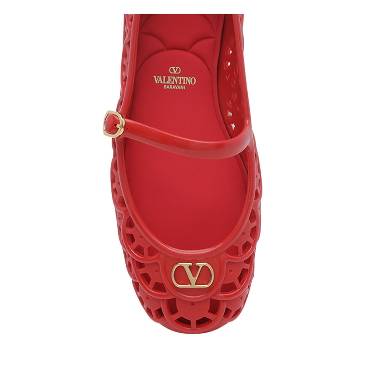 Valentino Garavani Women Scallops Motif Ondette Flats VALENTINO GARAVANI