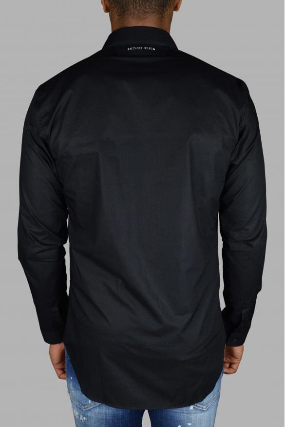 Philipp Plein Men Gold Cut Ls Skull Shirt PHILIPP PLEIN