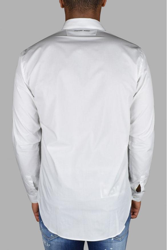 Philipp Plein Men Gold Cut Ls Skull Shirt PHILIPP PLEIN