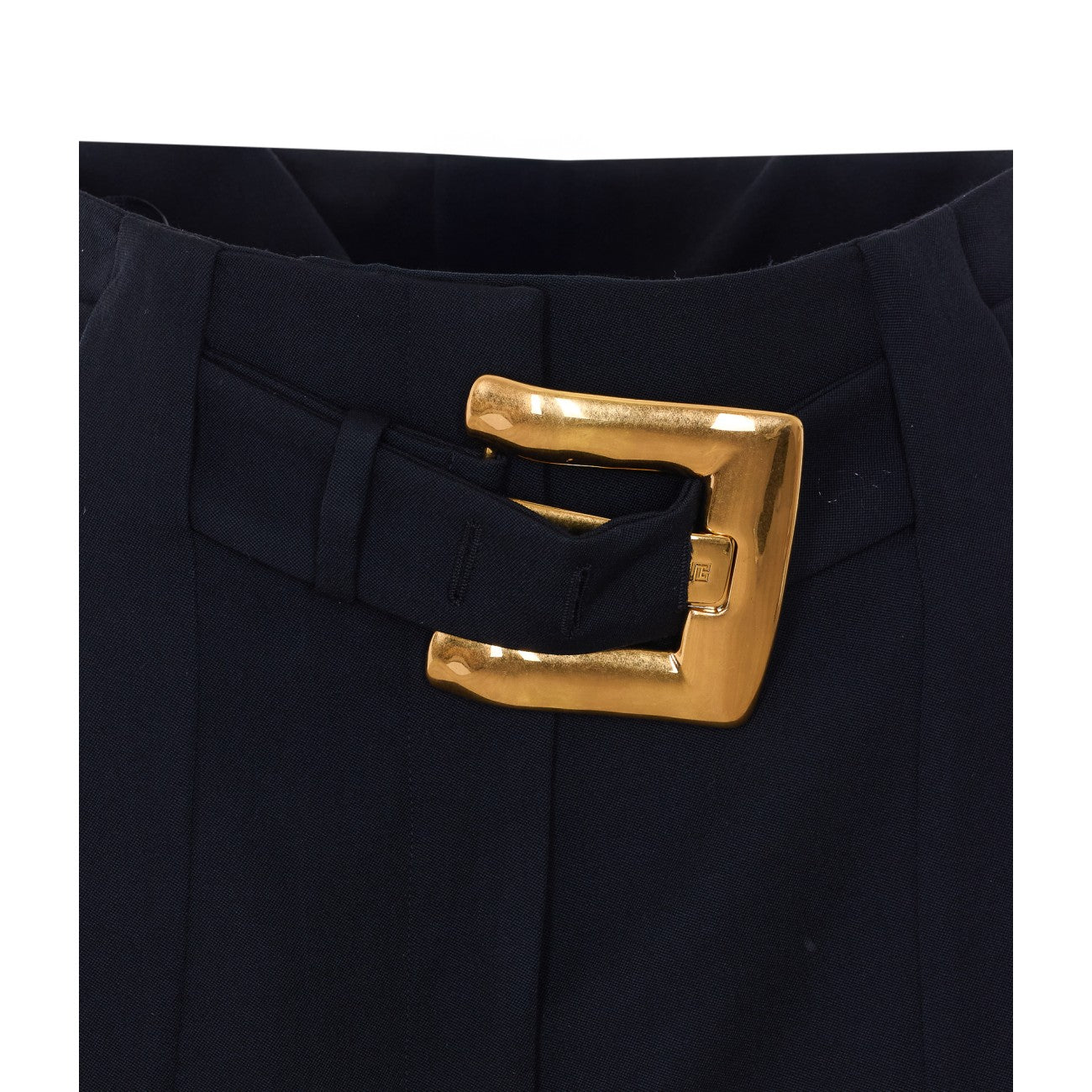 Balmain Women Shorts In Grain De Poudre With Belt BALMAIN