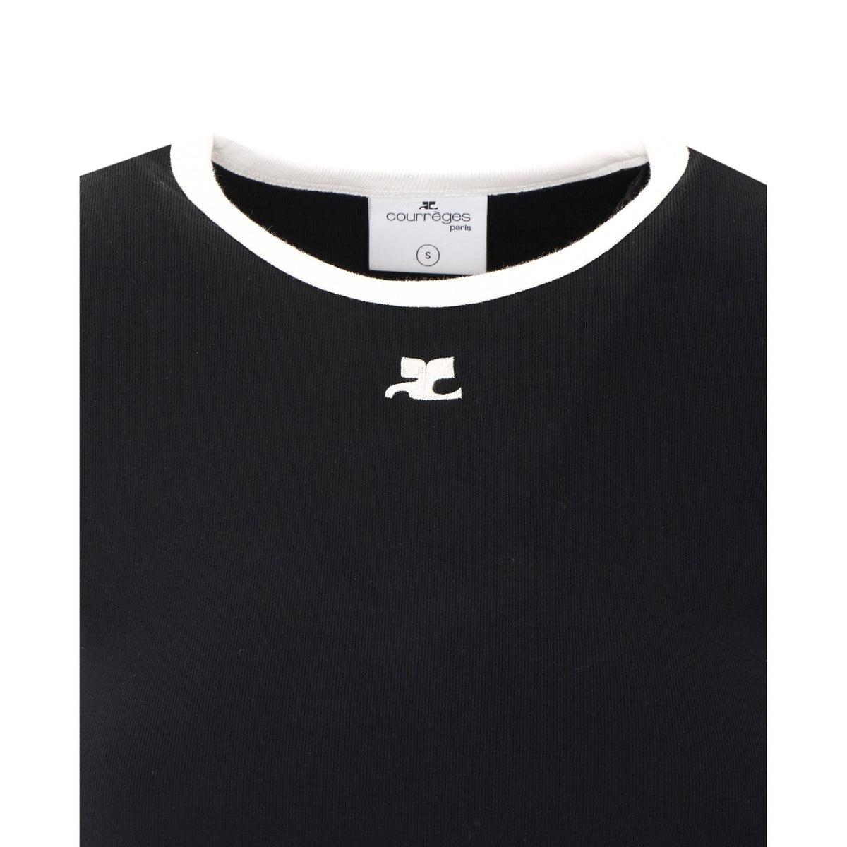 Courreges Women Signature Contrast T-Shirt COURREGES