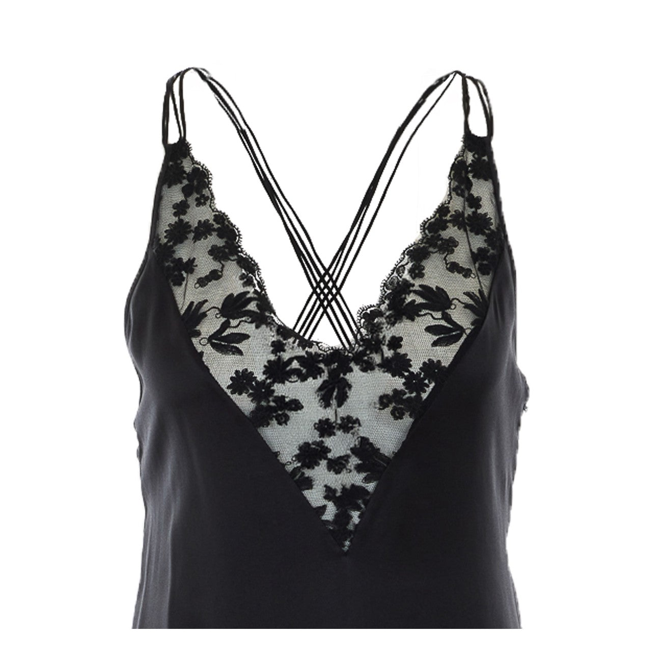 Fendi Women Silk And Lace Dress FENDI