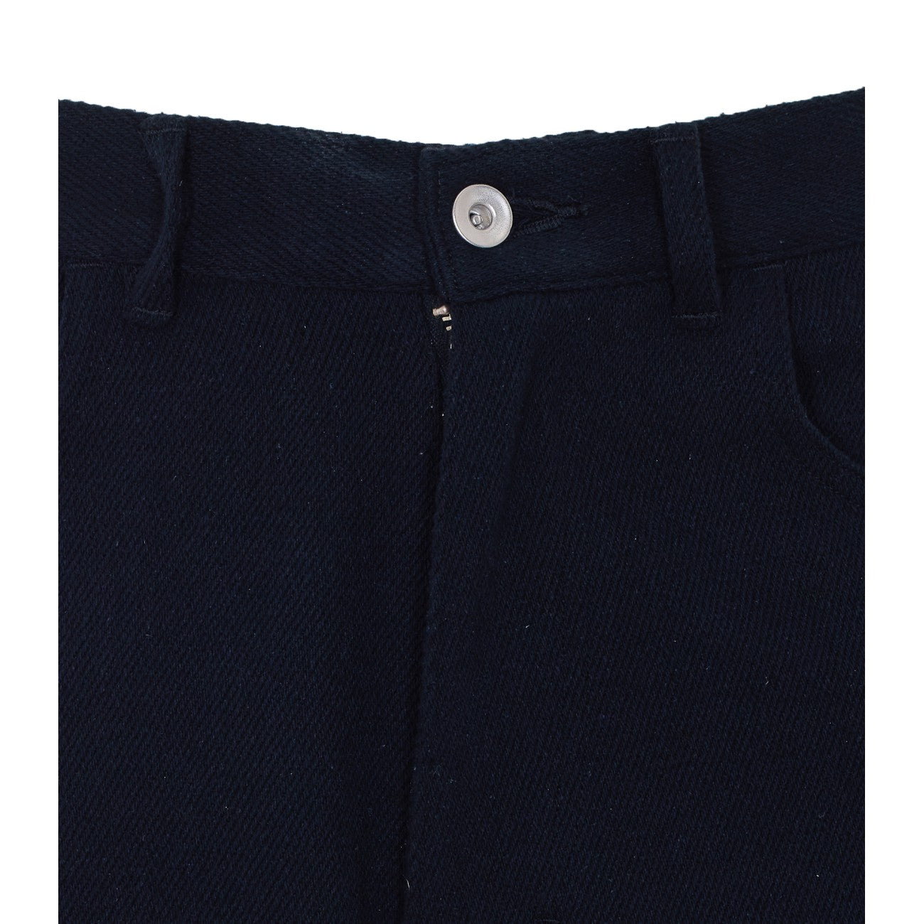 Auralee Men Silk Denim Wide Shorts AURALEE