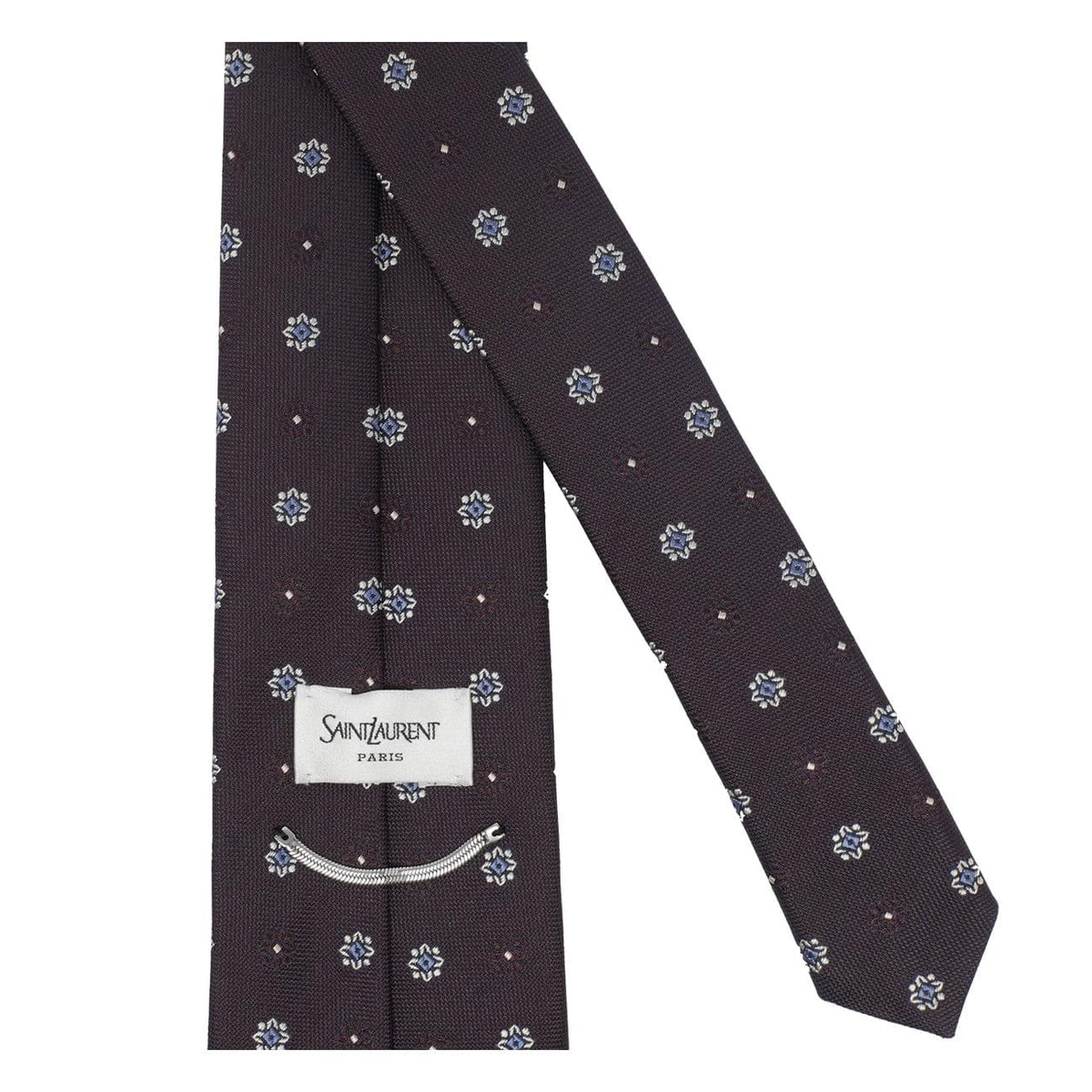 Saint Laurent Men Silk Jacquard Tie SAINT LAURENT