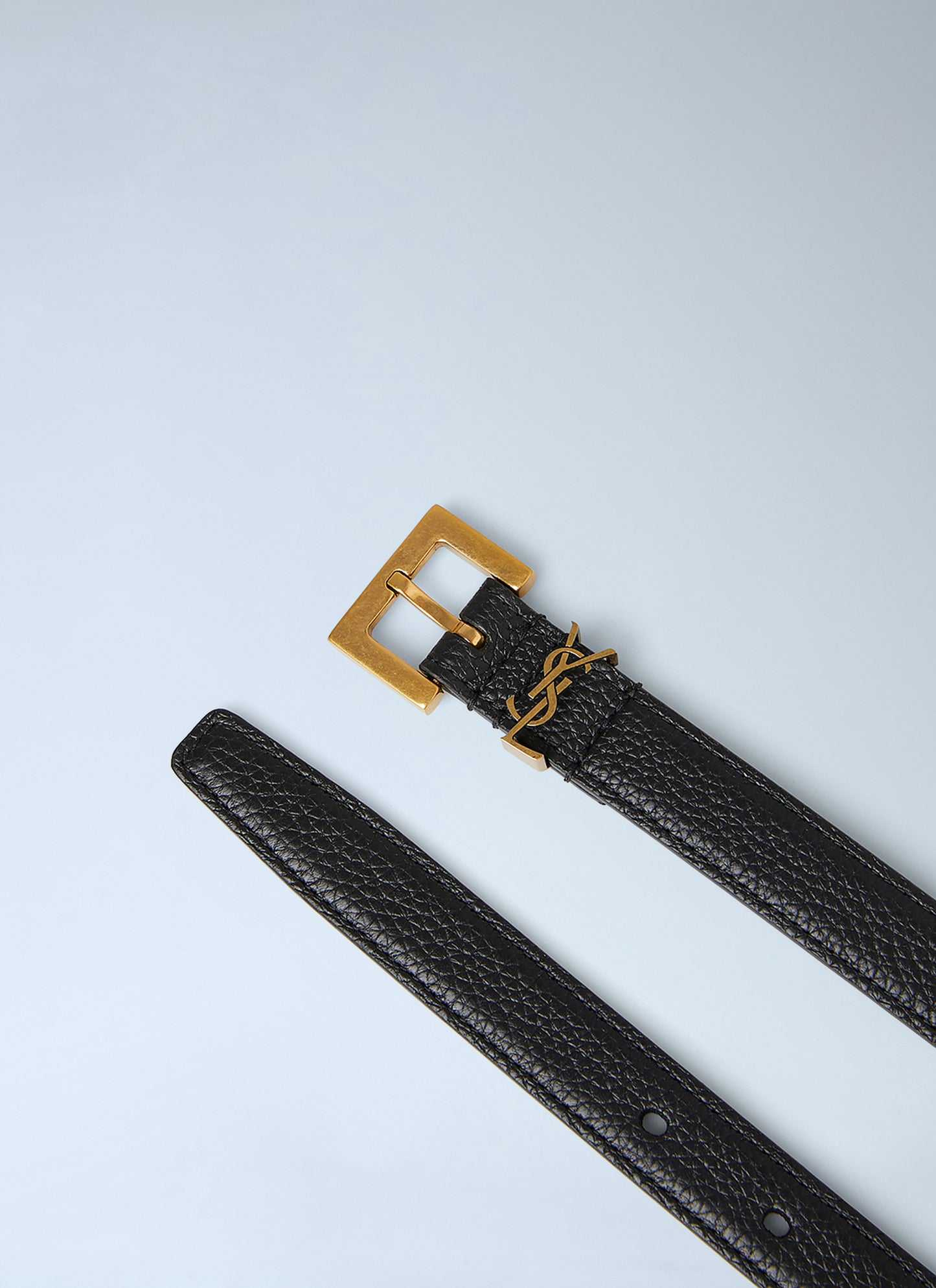Saint Laurent Men Cassandre Thin Belt