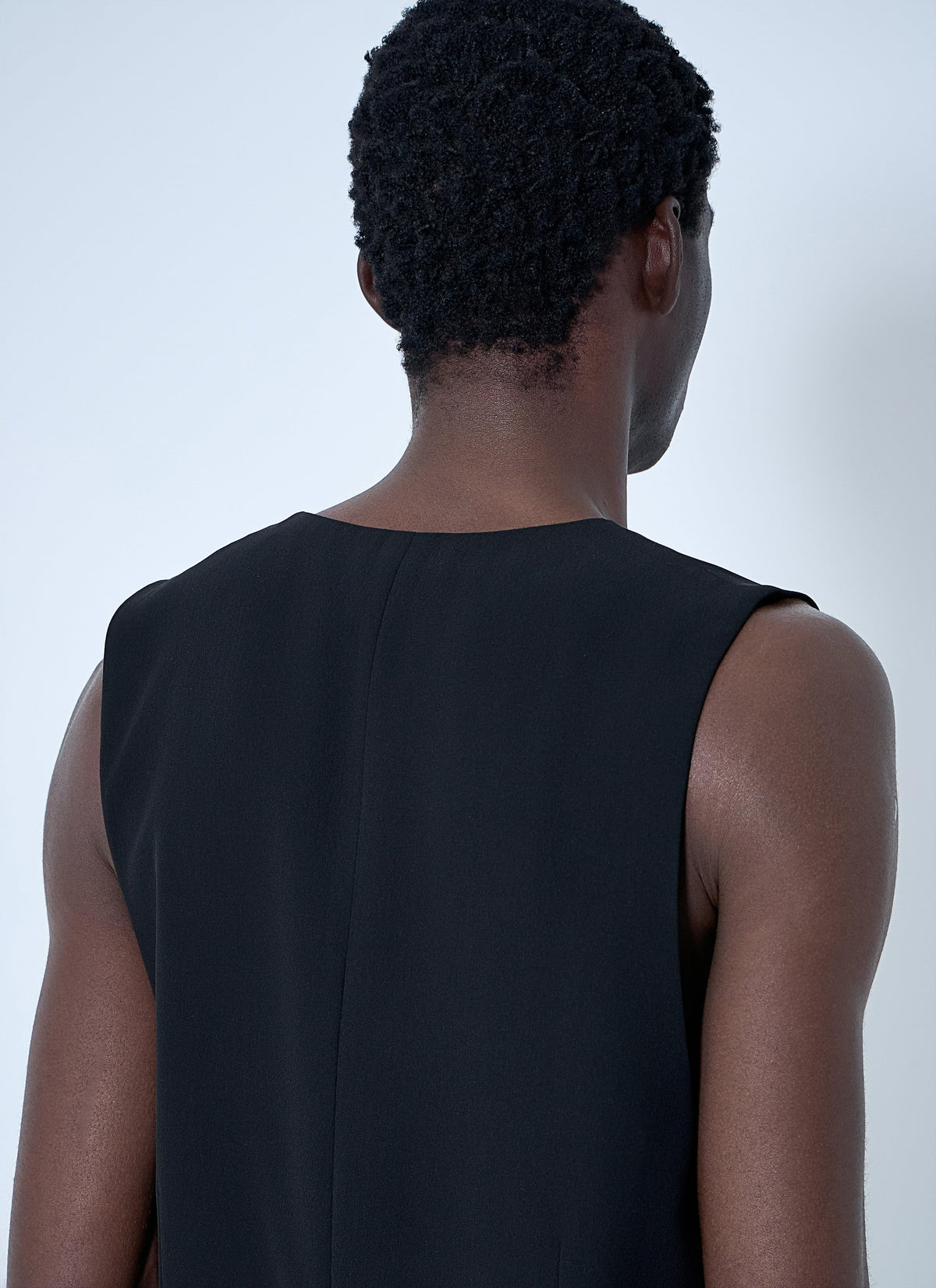 Saint Laurent Men Silk Crepe Waistcoat SAINT LAURENT