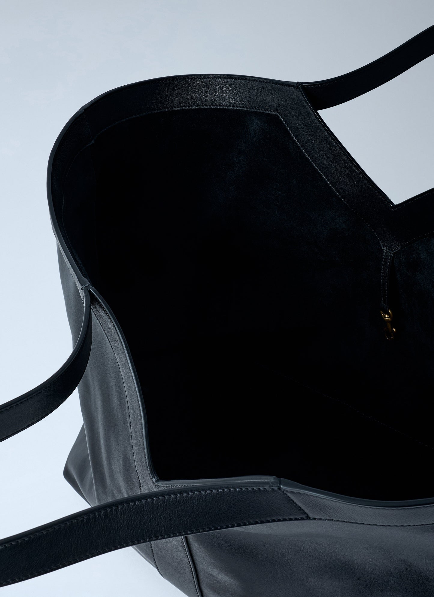 Saint Laurent Men Large Y-Shaped Leather Tote Bag SAINT LAURENT