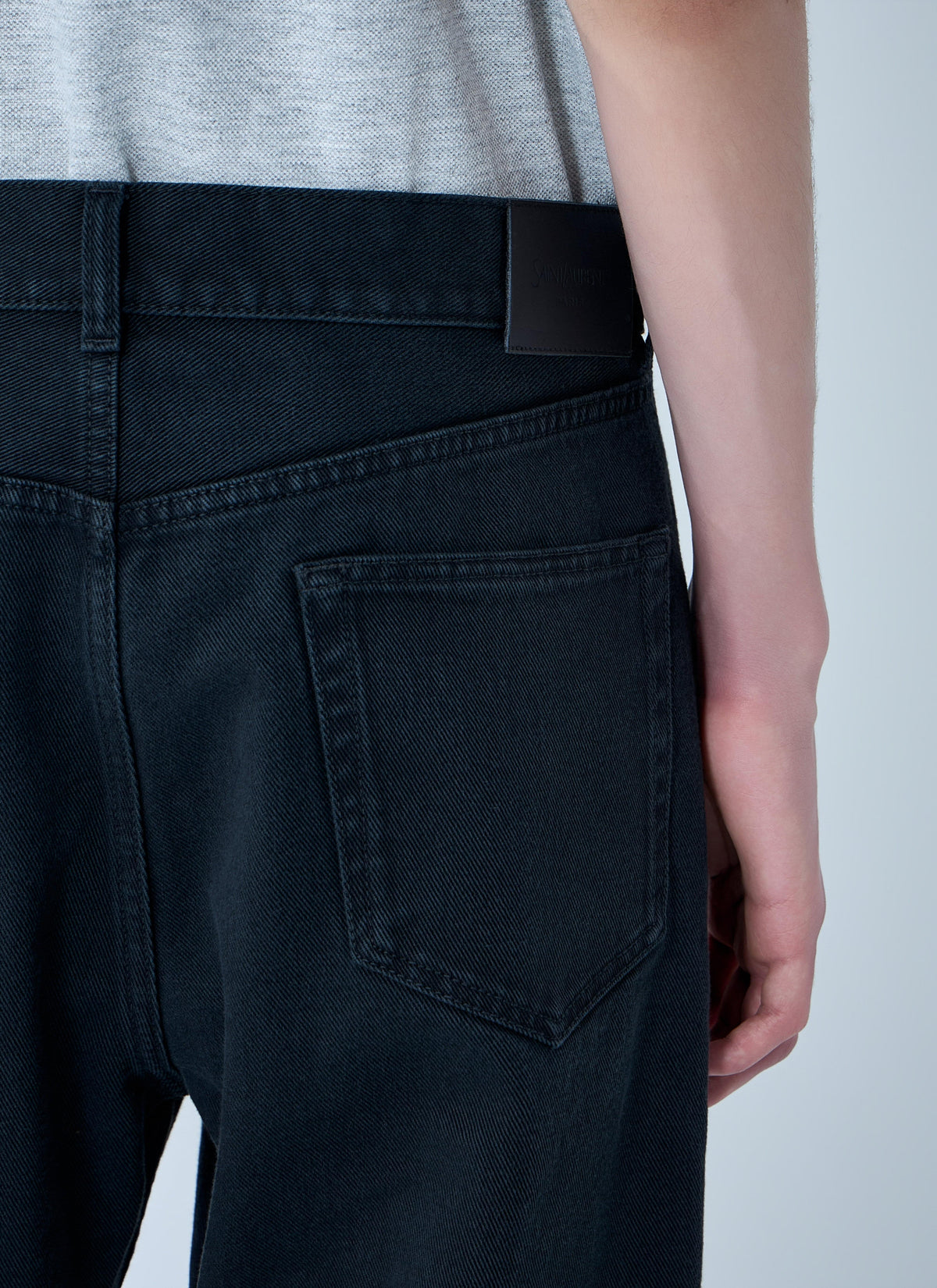 Saint Laurent Men Loose Straight Denim Pants SAINT LAURENT