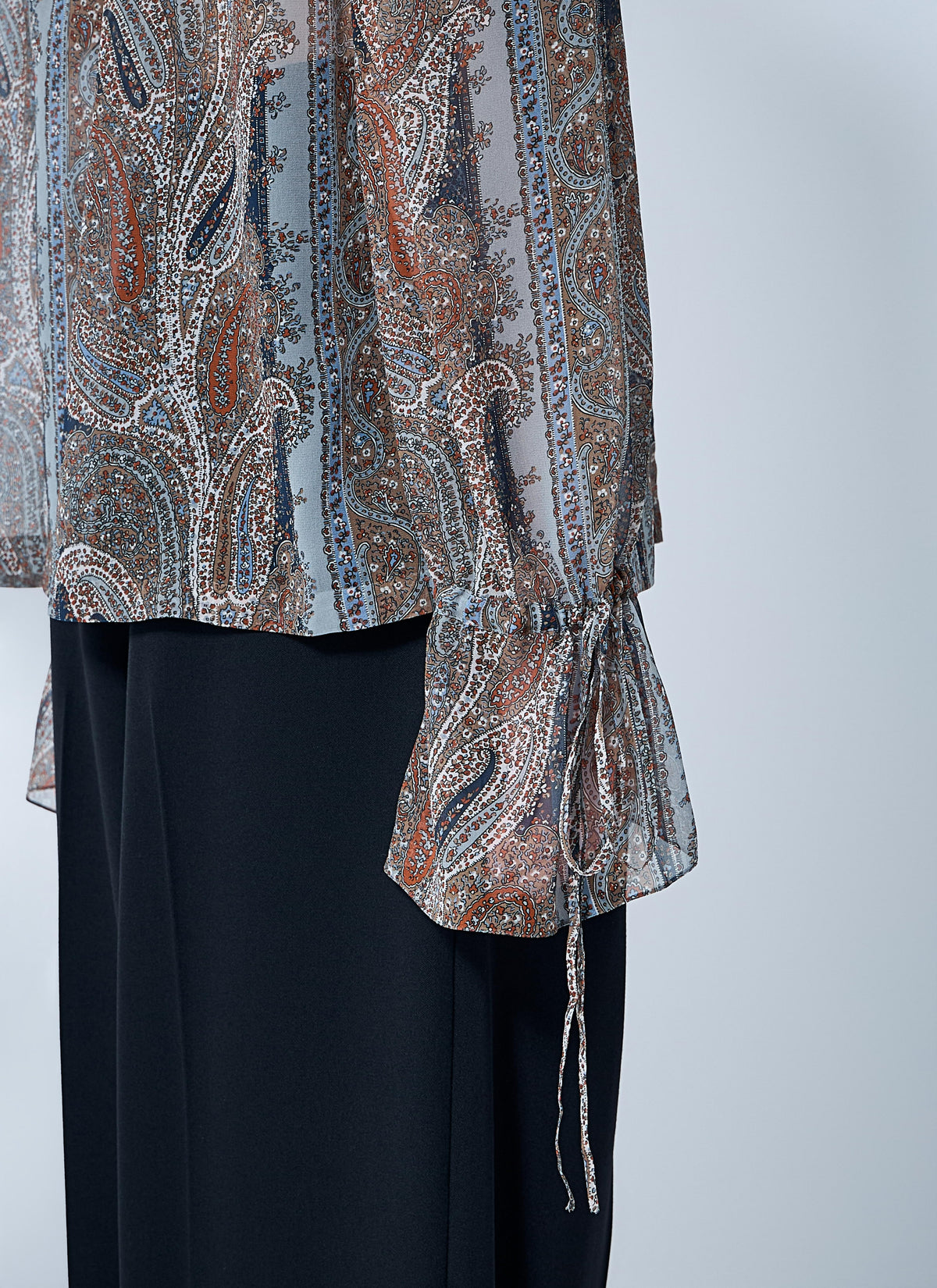 Saint Laurent Women Paisley Silk Georgette Blouse SAINT LAURENT