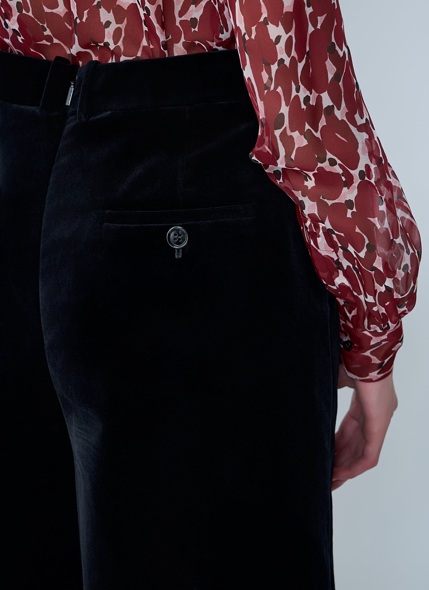 Saint Laurent Women Tailored Cropped Cotton Pants SAINT LAURENT