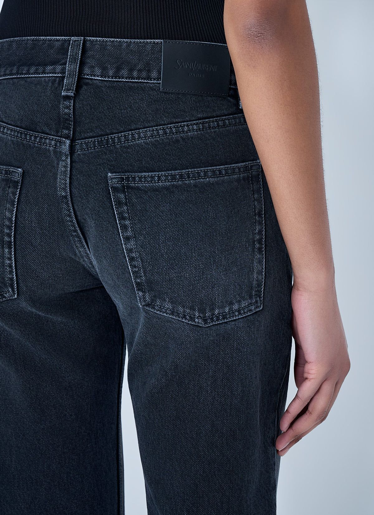 Saint Laurent Women Straight High Rise Jeans SAINT LAURENT