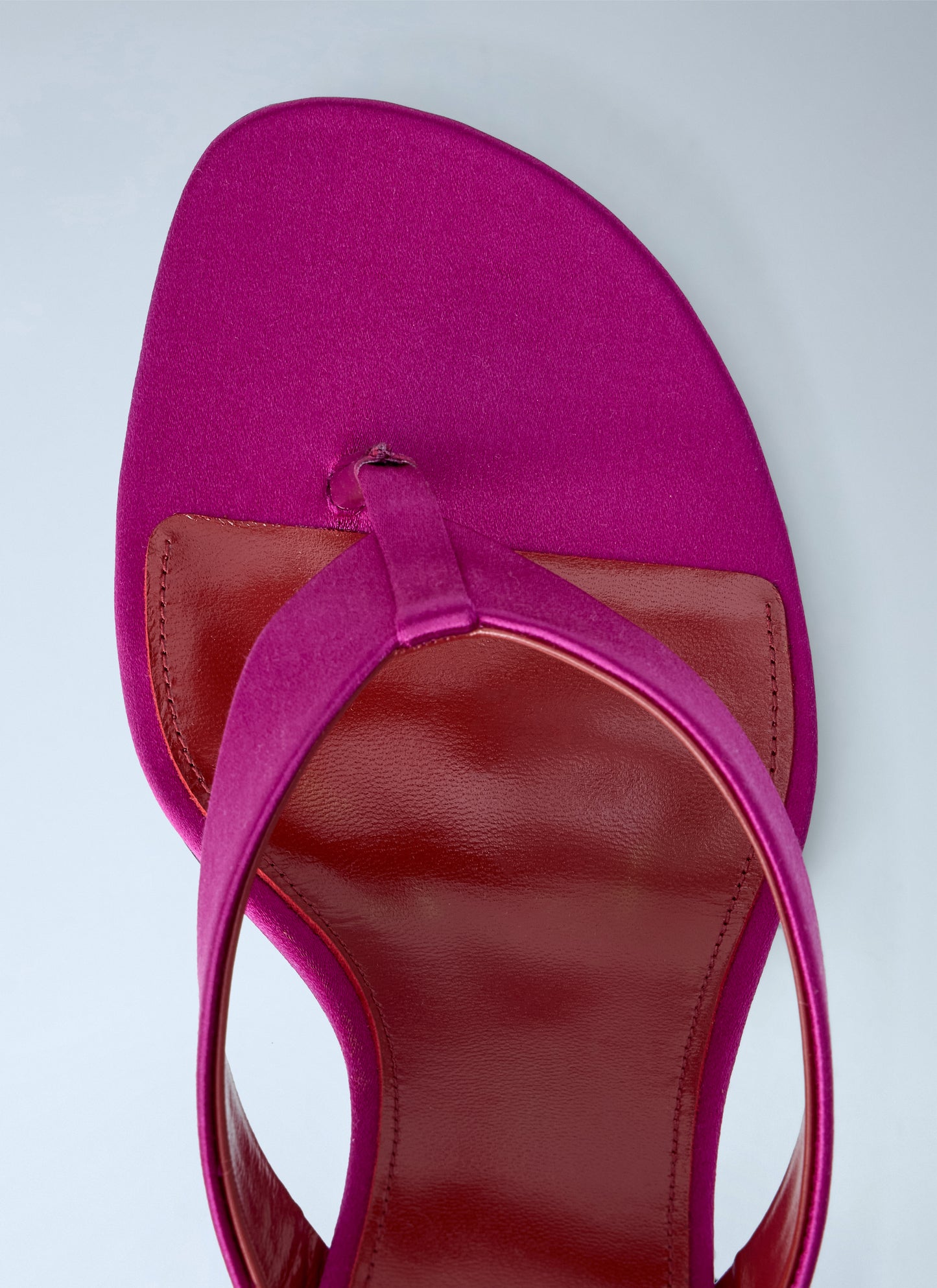 Saint Laurent Women Opyum Satin Thong Mule Sandals SAINT LAURENT