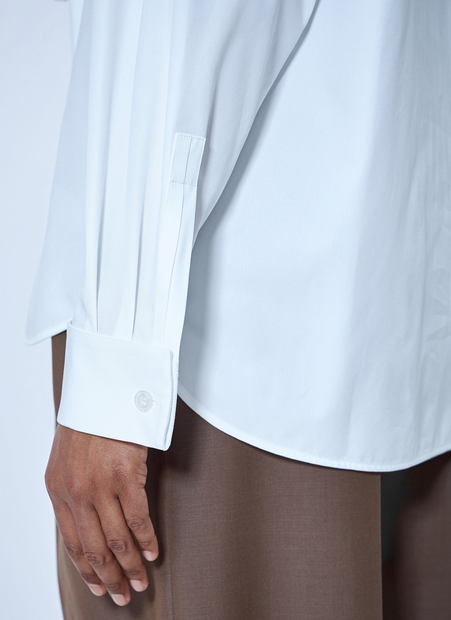Saint Laurent Women Lavallière Shirt In Cotton Poplin SAINT LAURENT