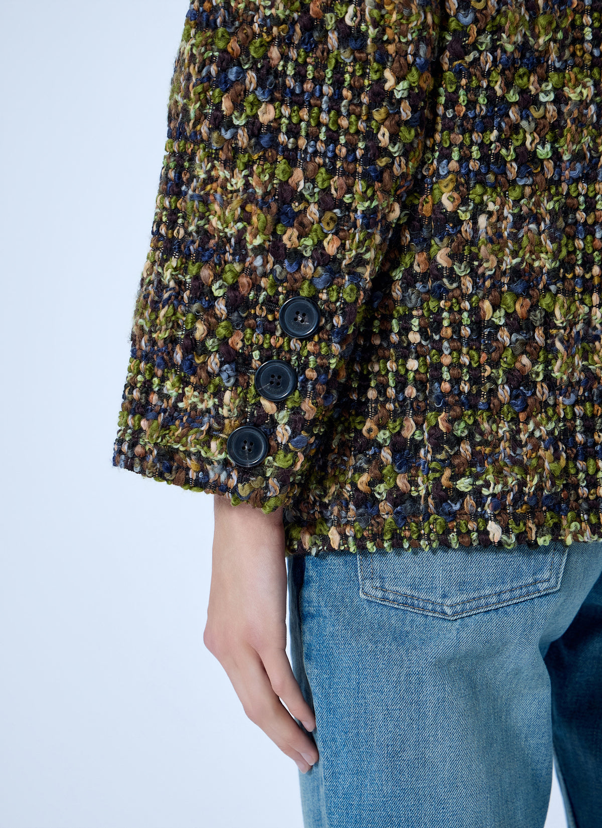 Saint Laurent Women Single-Breasted Jacket In Tweed SAINT LAURENT
