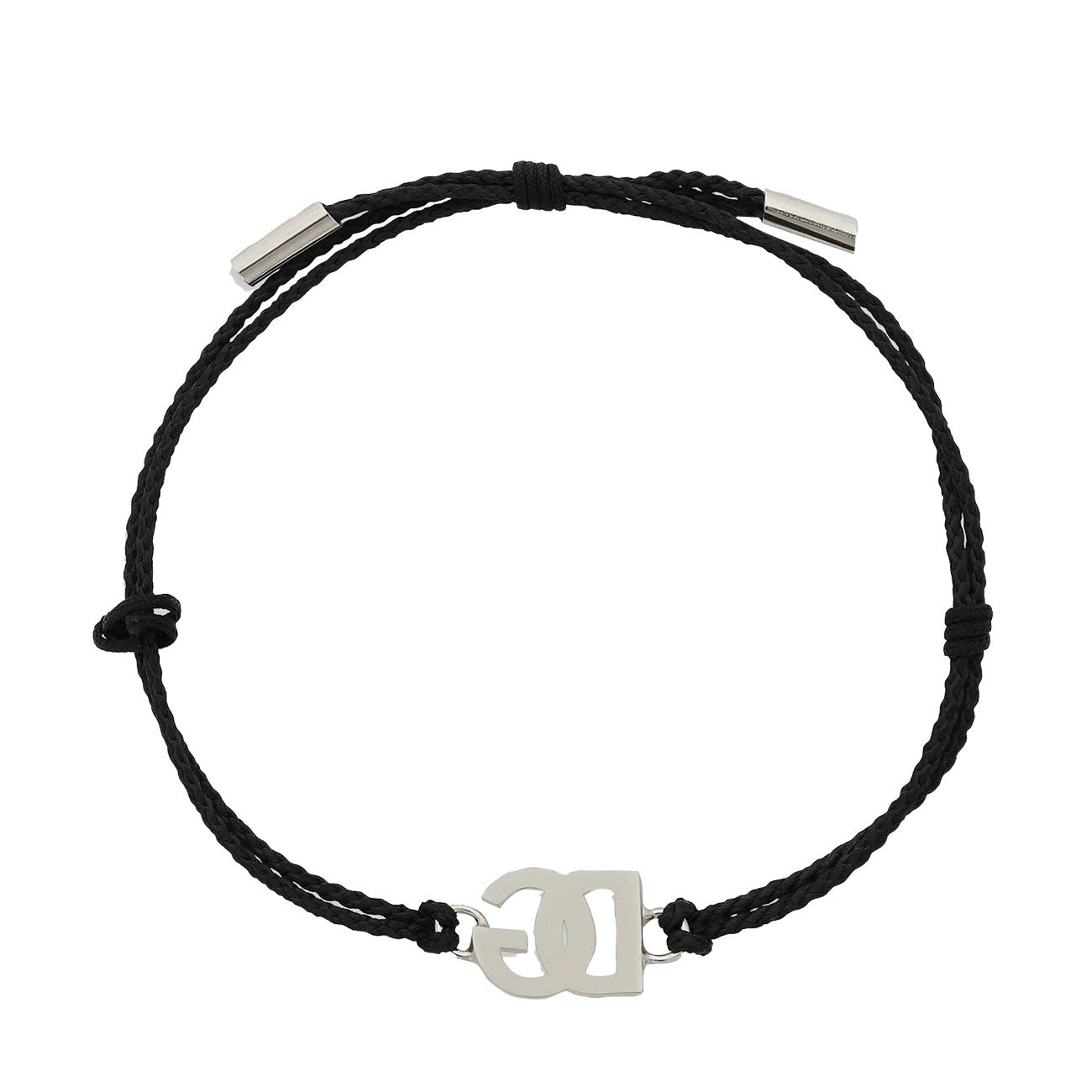 Dolce&Gabbana Men Small Dg Logo Cord Bracelet DOLCE & GABBANA
