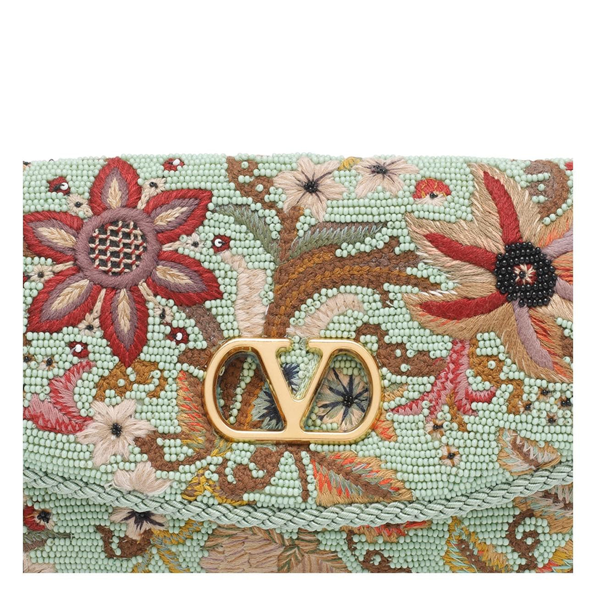 Valentino Garavani Women Small Embroidered Devain Clutch VALENTINO GARAVANI