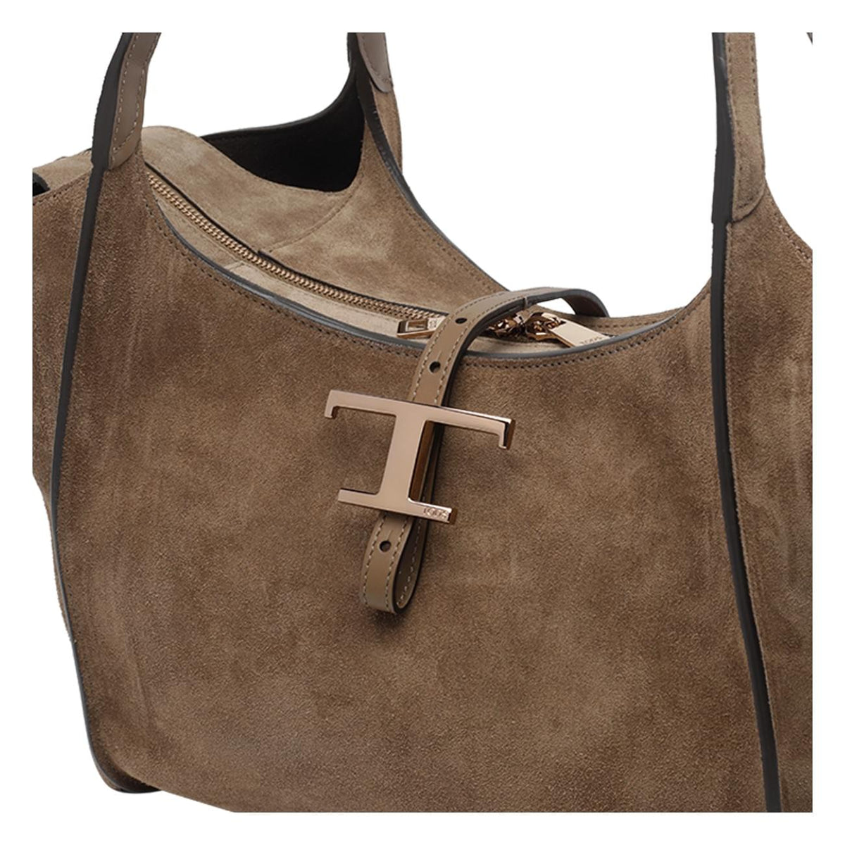 Tod's Women Small Suede T Timeless Shopping Bag TOD'S