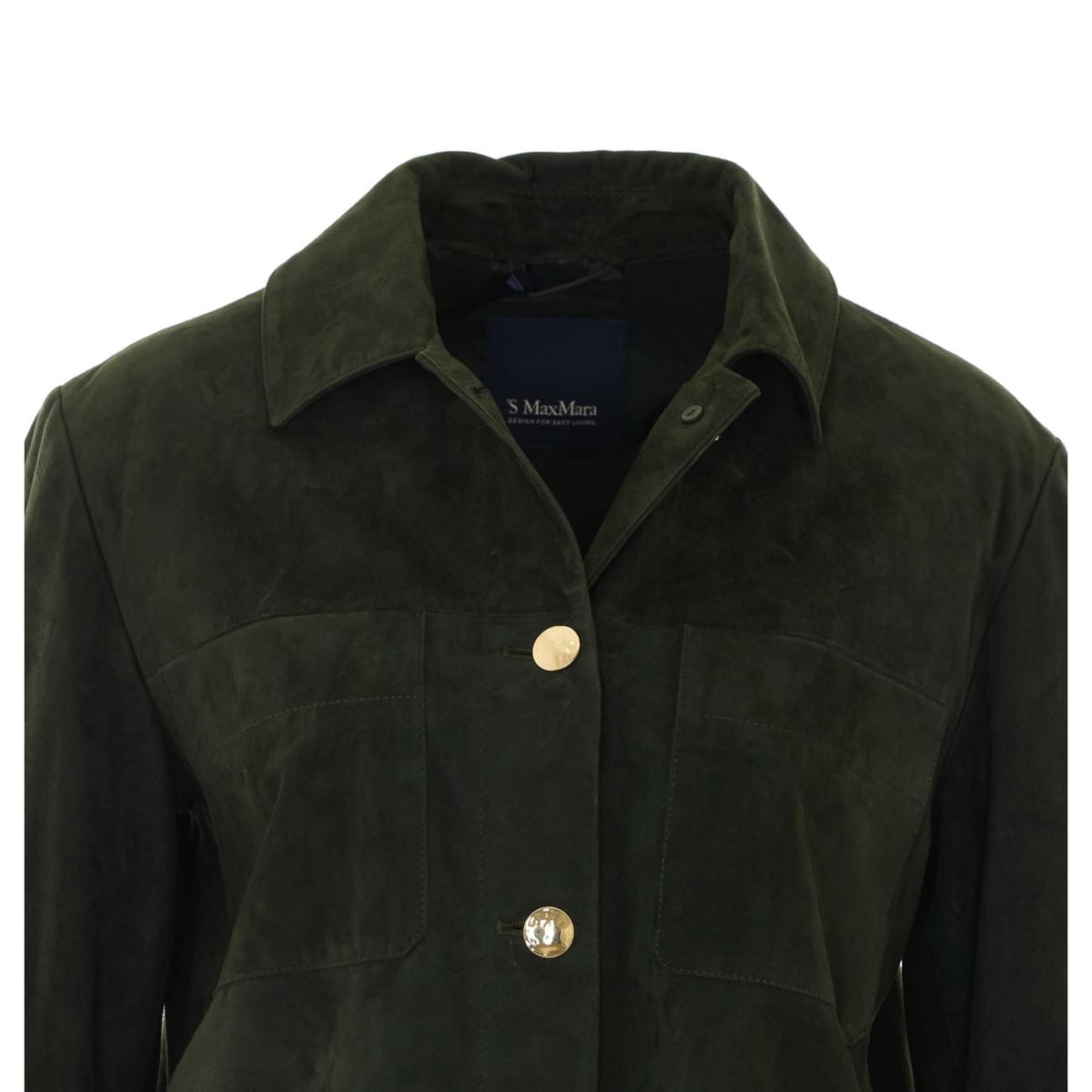 S Max Mara Women Smmabisso Suede Shirt Jacket S MAX MARA