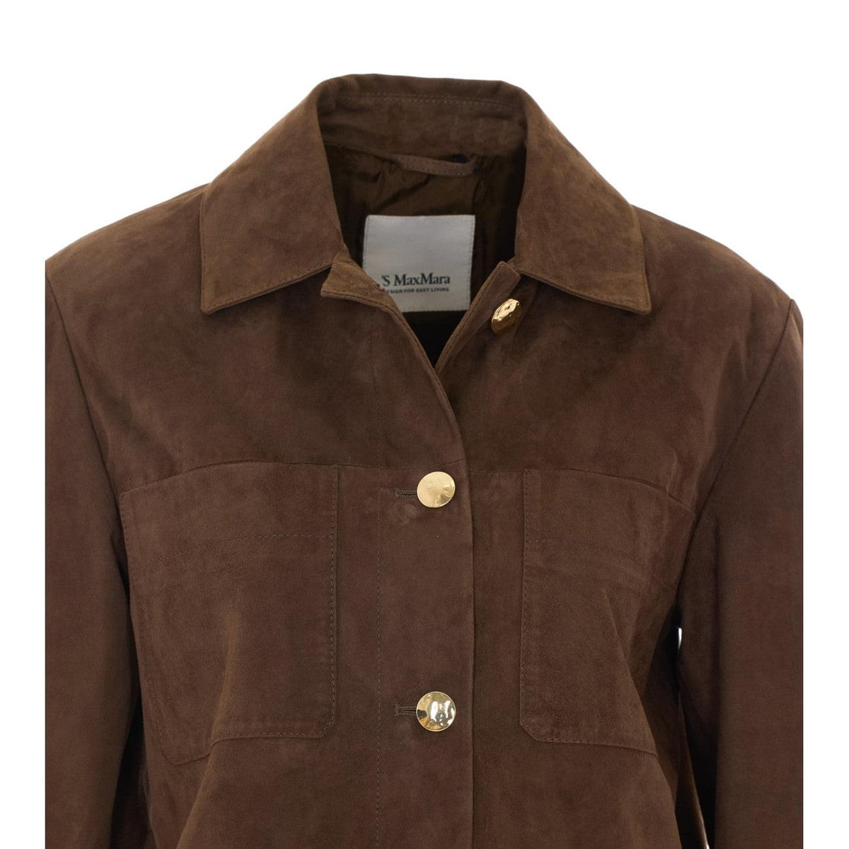 S Max Mara Women Smmabisso Suede Shirt Jacket S MAX MARA