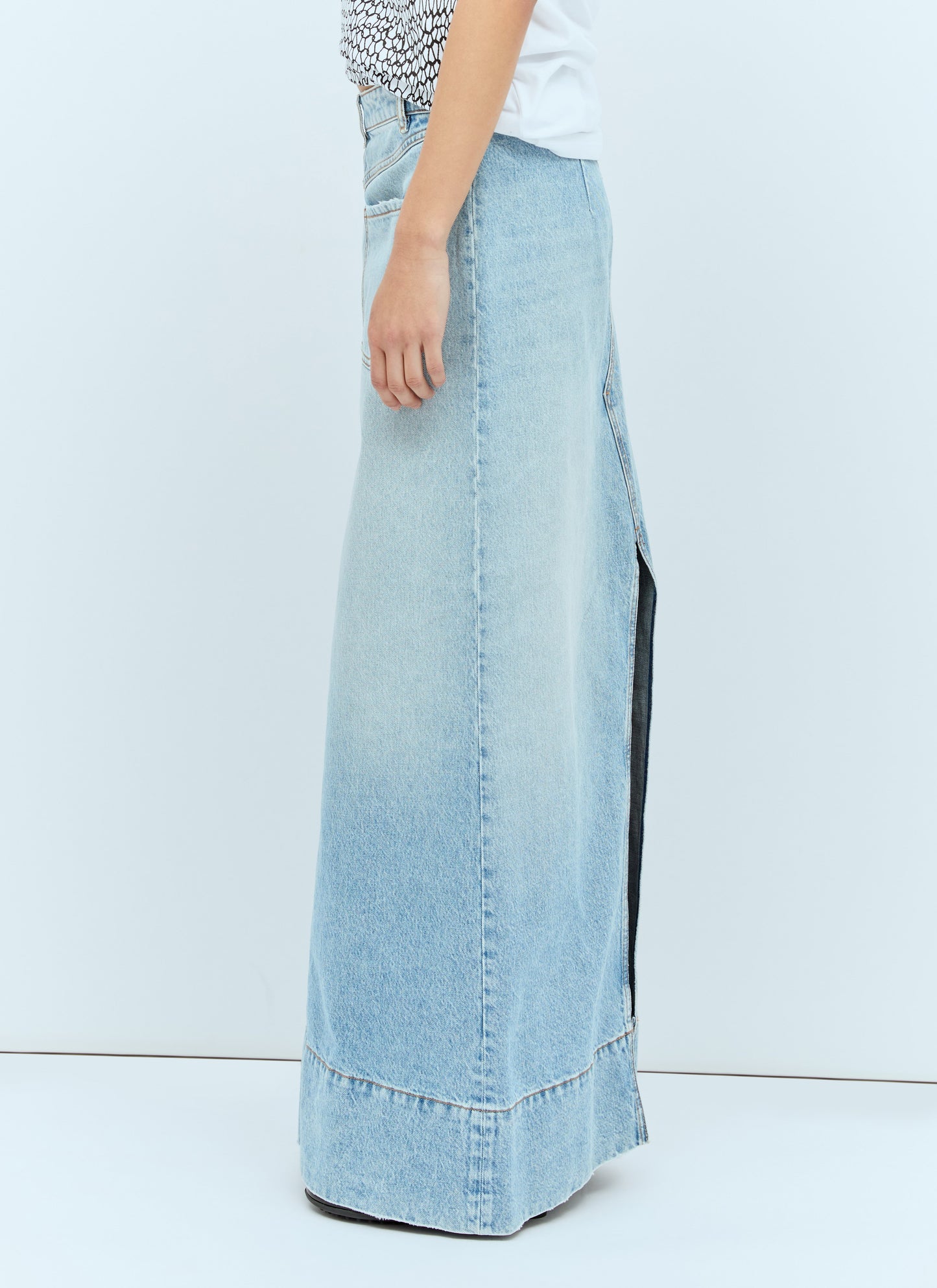 Sportmax Women Backwards Denim Skirt SPORTMAX