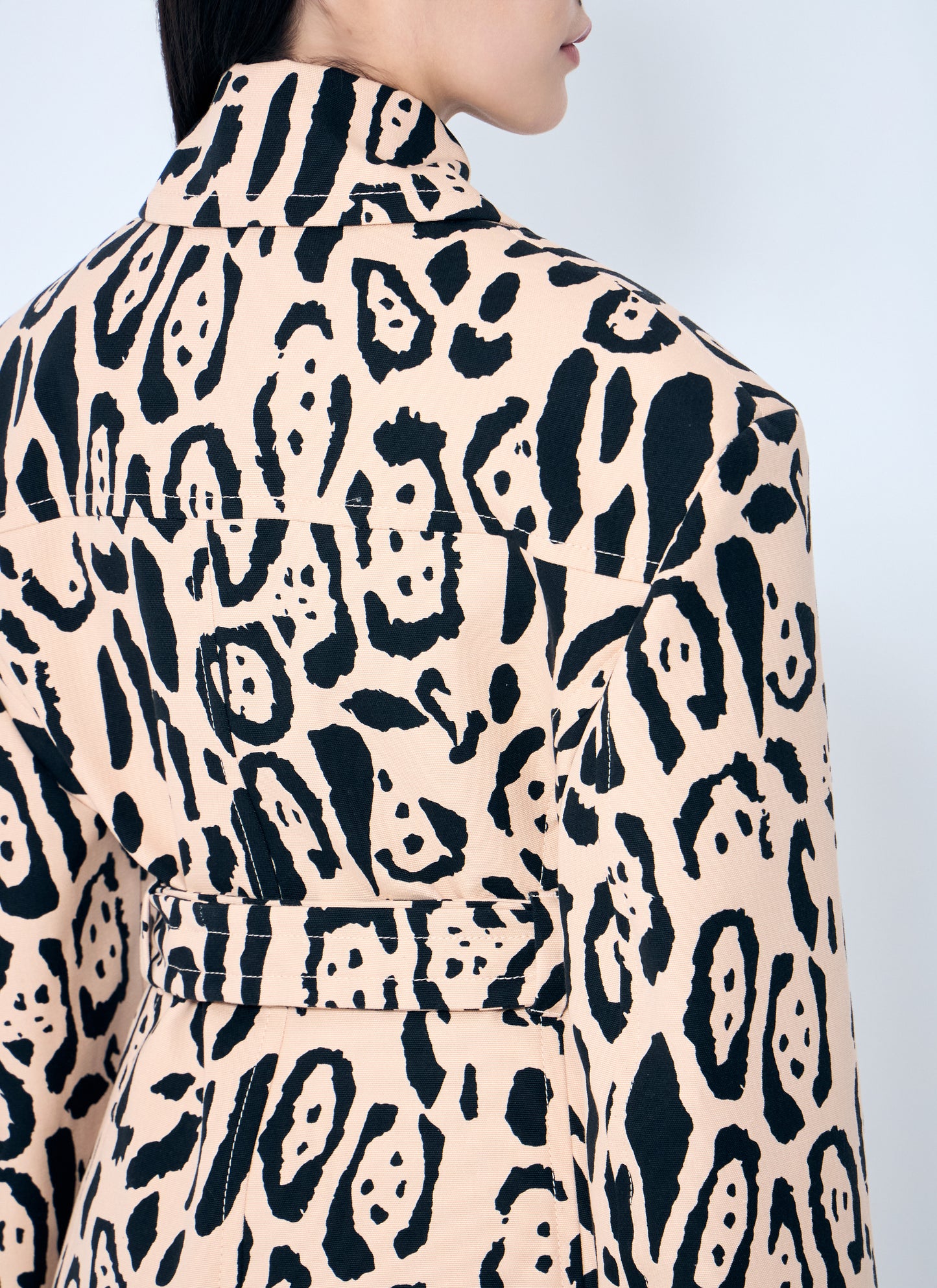 Sportmax Women Animal-Print Trench Coat SPORTMAX