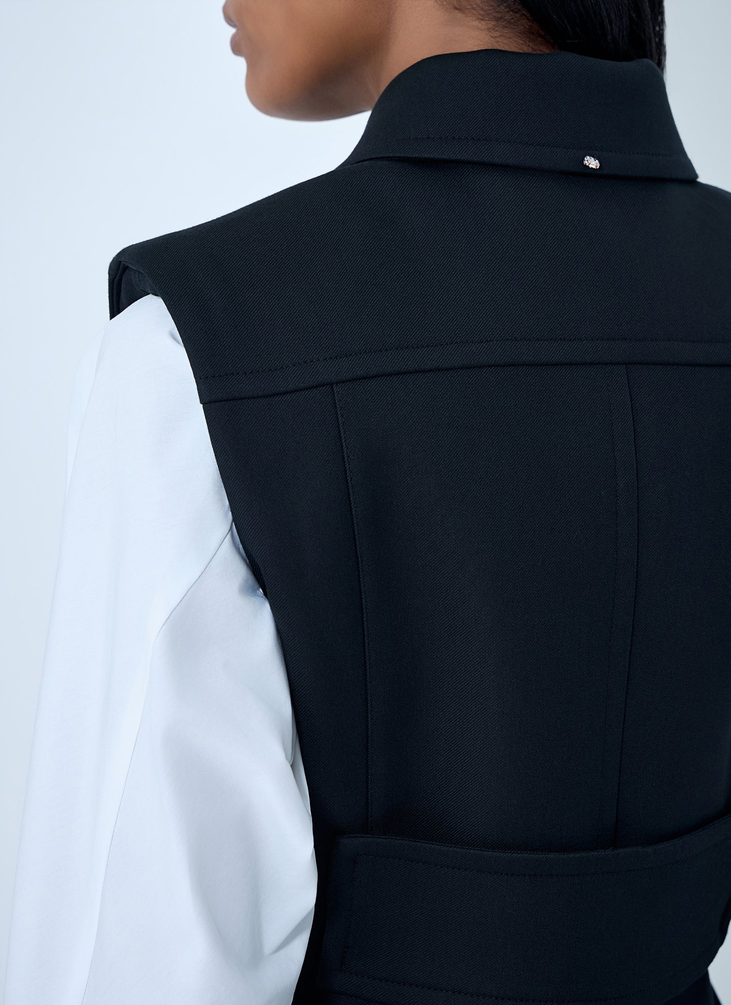 Sportmax Women Sleeveless Tailored Vest SPORTMAX