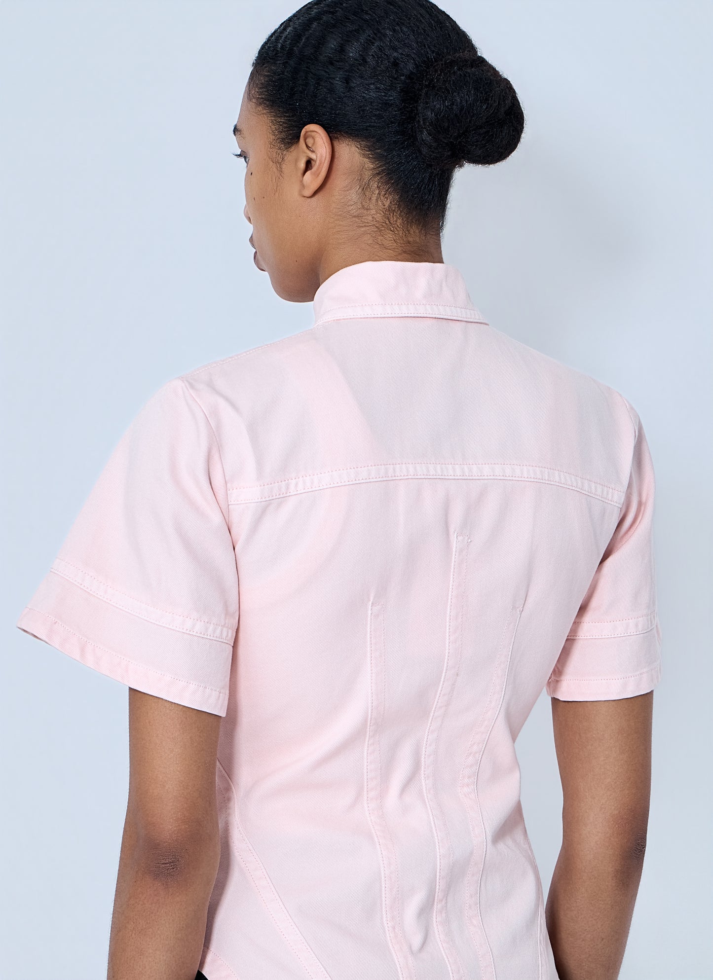 Sportmax Women Short Sleeve Button-Down Shirt SPORTMAX