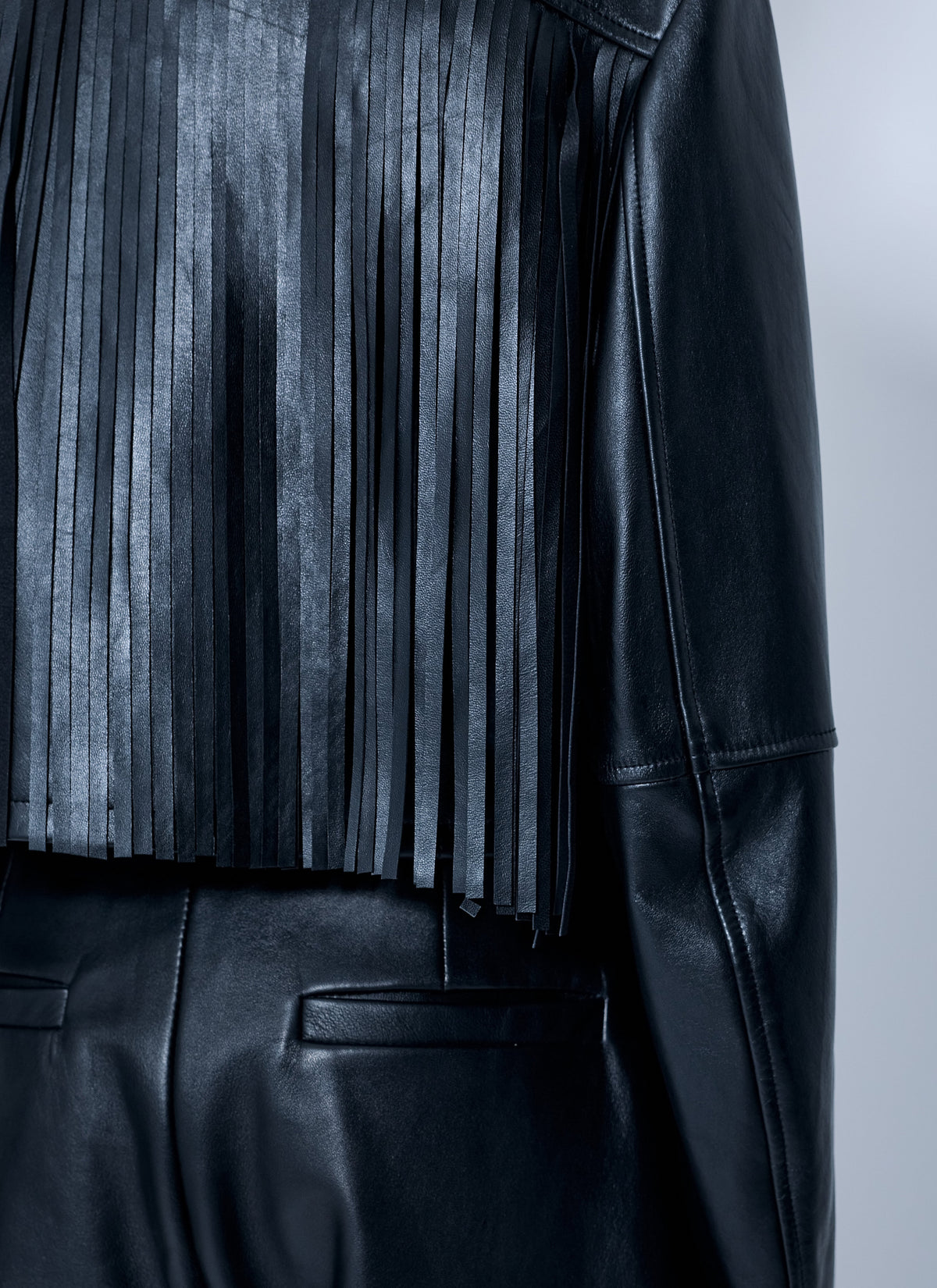 Sportmax Women Leather Asymmetrical Zip Jacket SPORTMAX