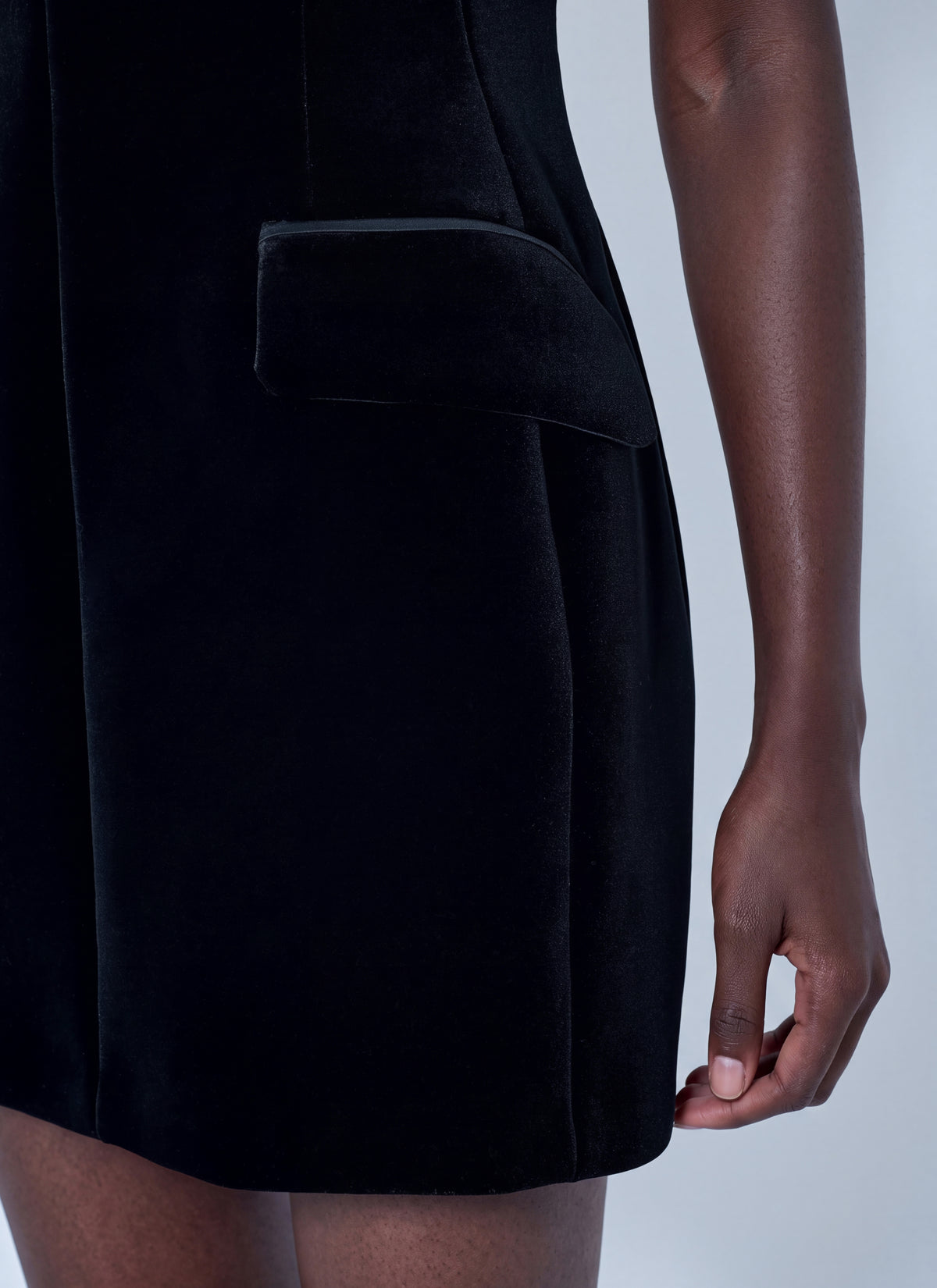 Sportmax Women Sleeveless Velvet Mini Dress SPORTMAX
