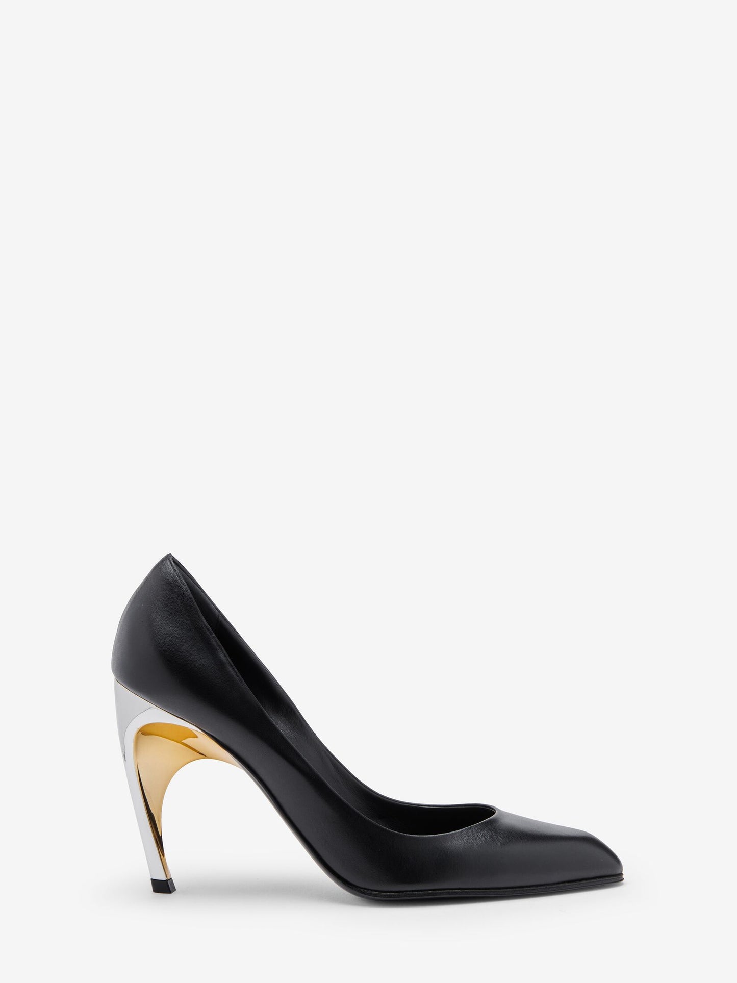 Alexander Mcqueen Women Leather Pumps W/Metal Heel ALEXANDER MCQUEEN