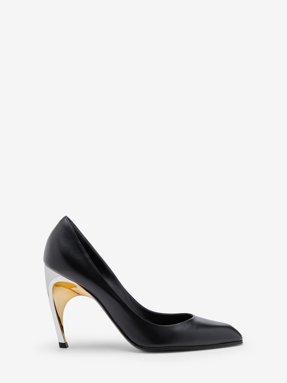 Alexander Mcqueen Women Leather Pumps W/Metal Heel ALEXANDER MCQUEEN